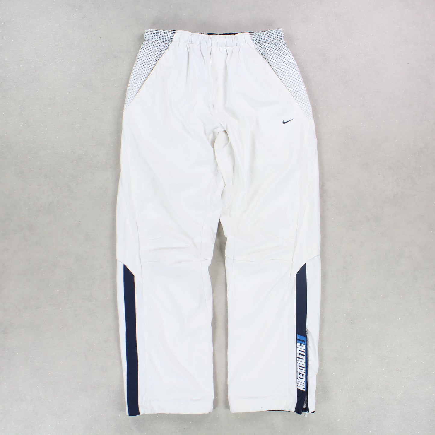 SUPER RARE 2000s Nike Athletic Trackpants White - (L)
