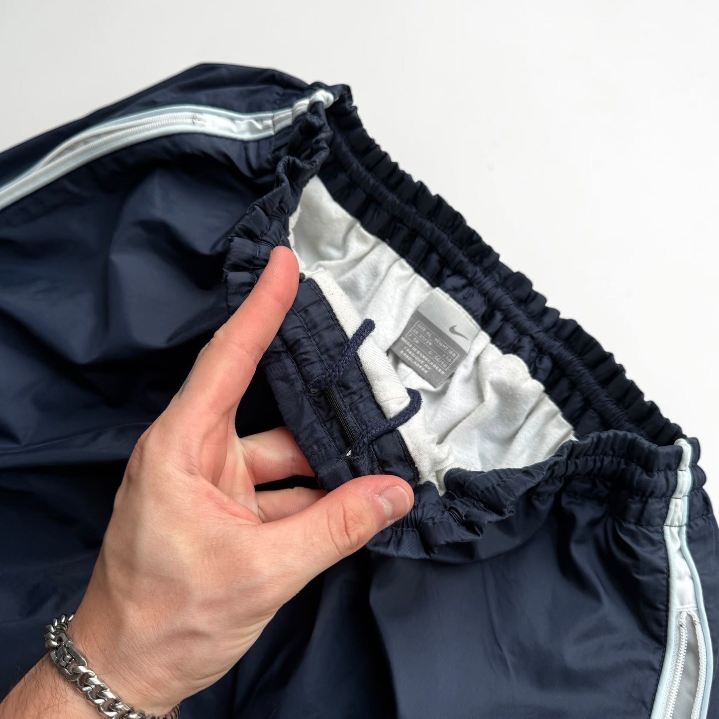 RARE 2000s Nike Trackpants Navy - (L)