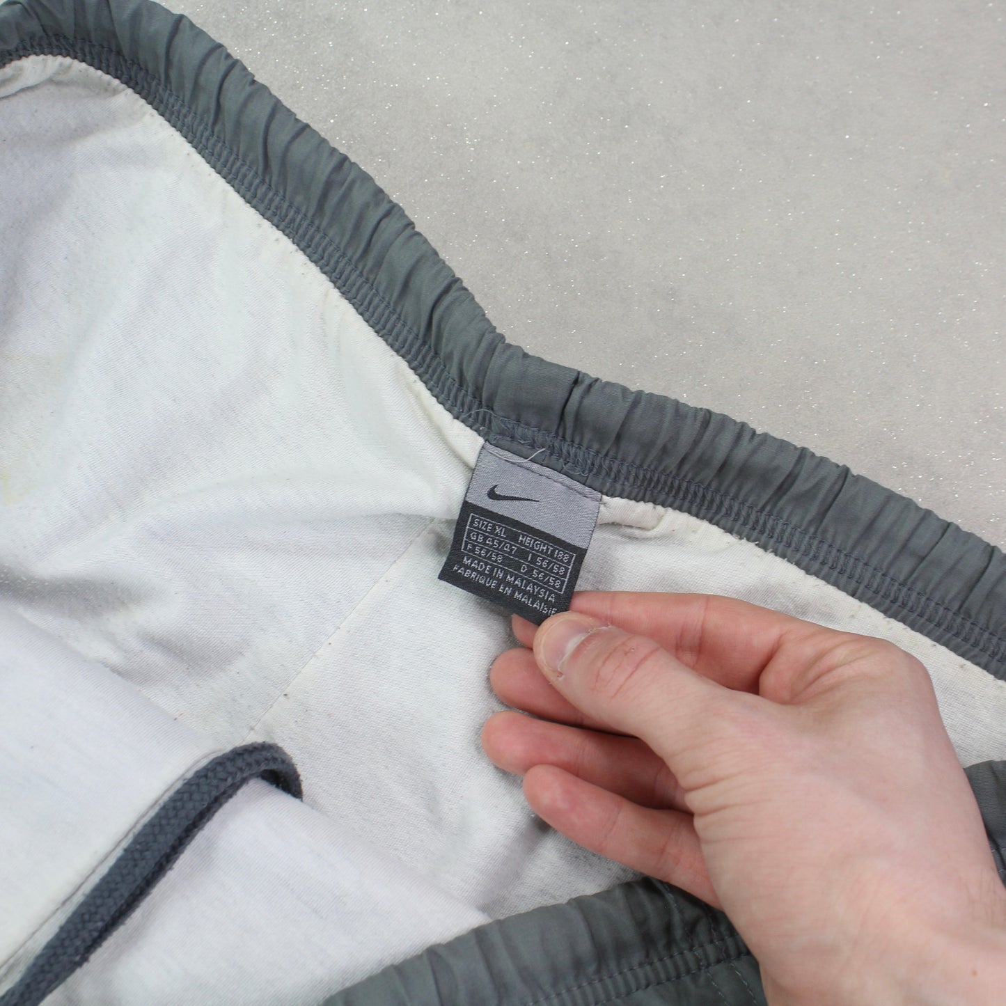 RARE 2000s Nike Trackpants Grey - (XL)