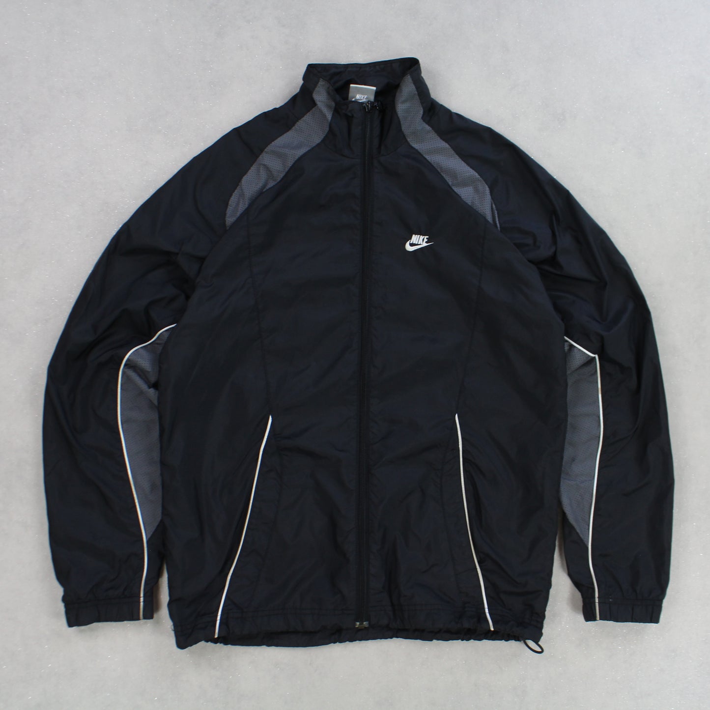 RARE 00s Nike Track Jacket Black - (S)