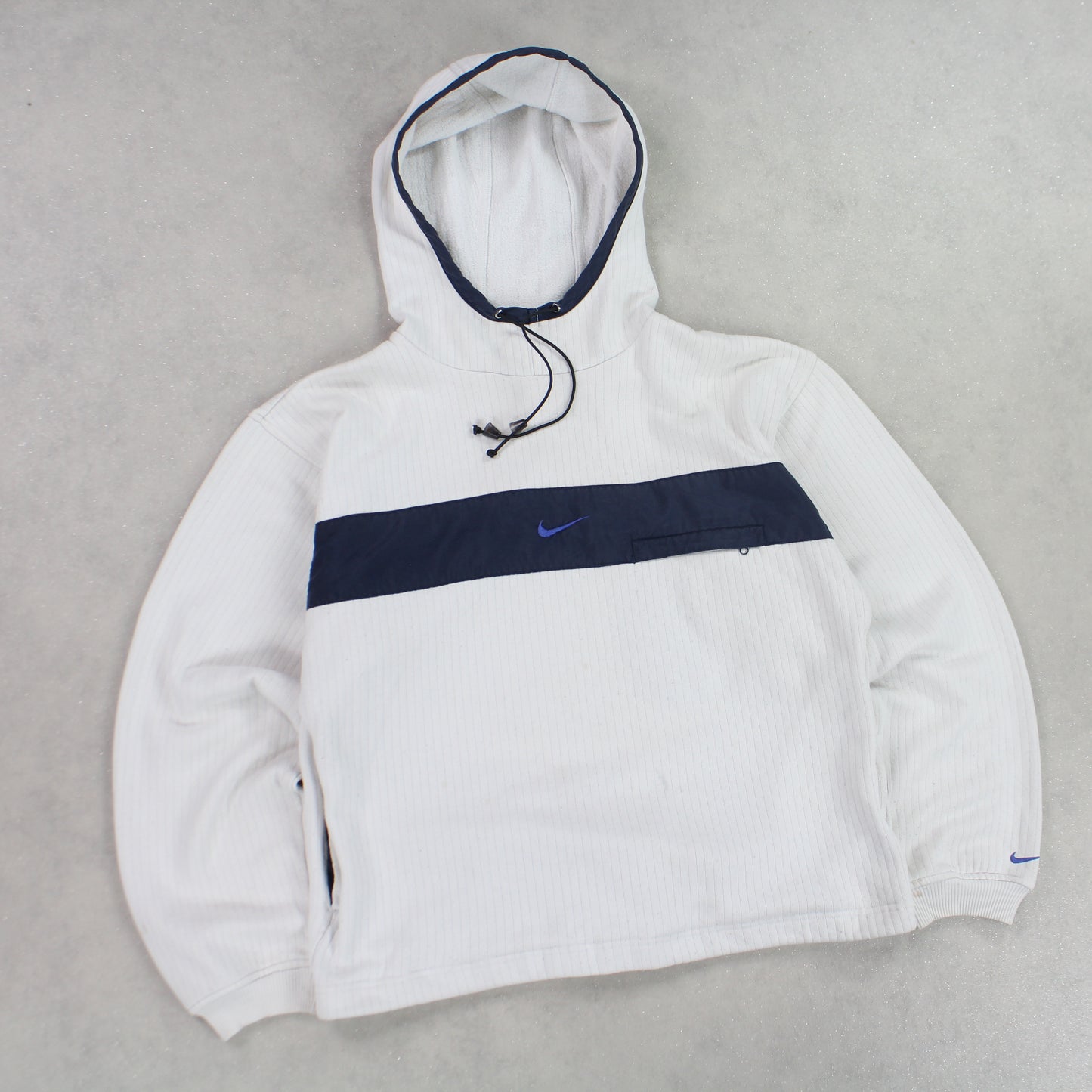 SUPER RARE 1990s Nike Hoodie Cream - (S)