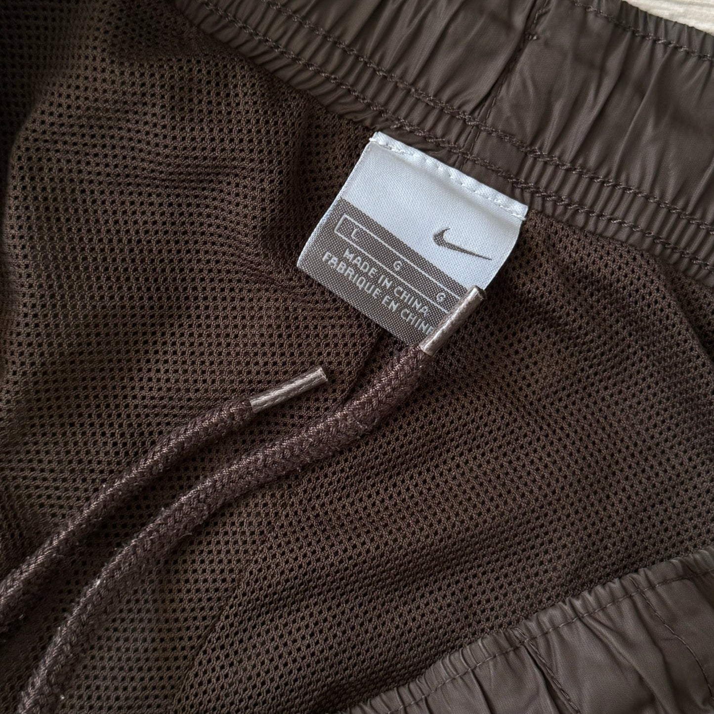 SUPER RARE 2000s Nike Trackpants Brown - (M)