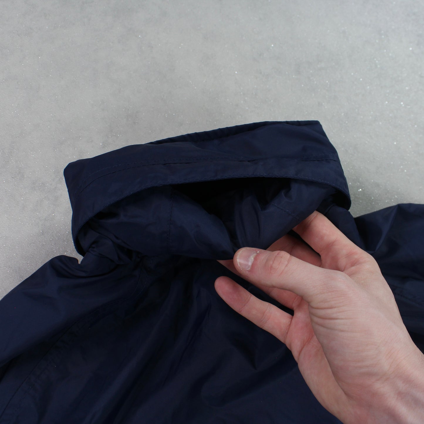 RARE 2000s Nike Hooded Track Jacket Navy - (M)