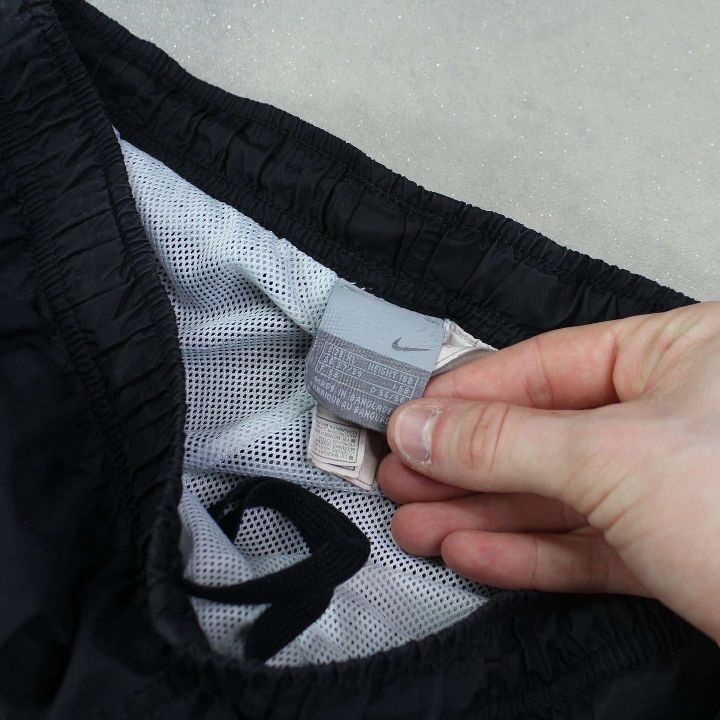 SUPER RARE 00s Nike Trackpants Black - (L)