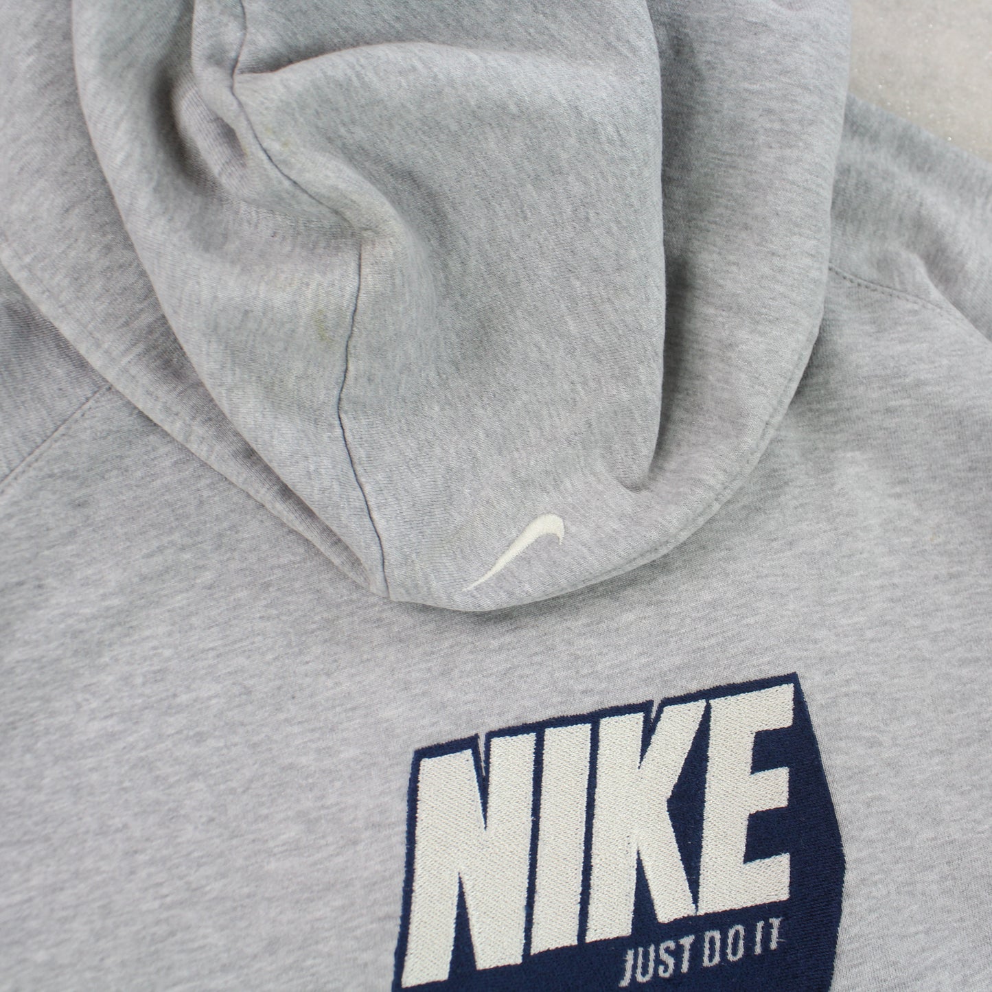 RARE 2000s Nike ‘Just Do It’ Hoodie Grey - (S)