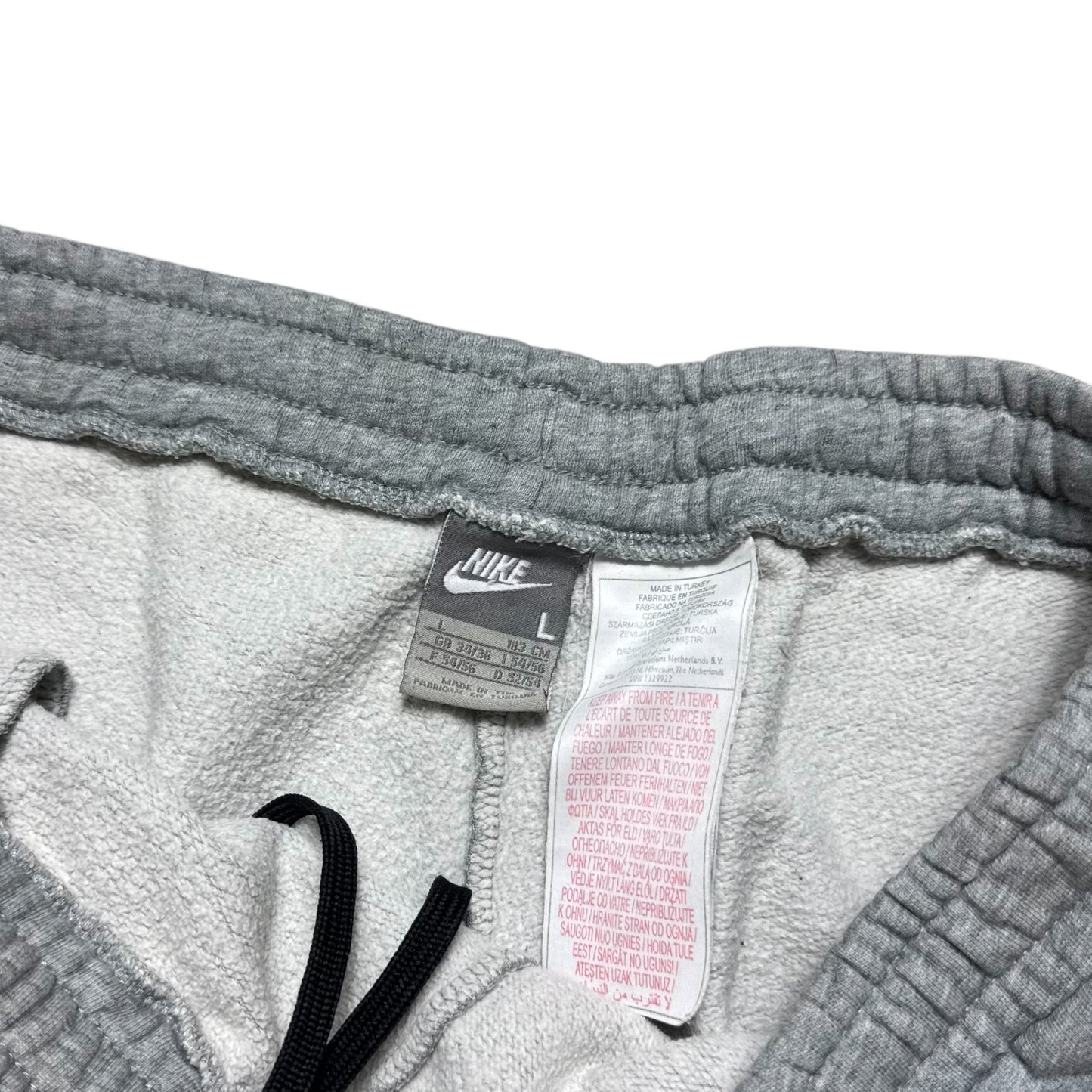 RARE 2000s Wide Leg Nike Joggers Grey - (L)
