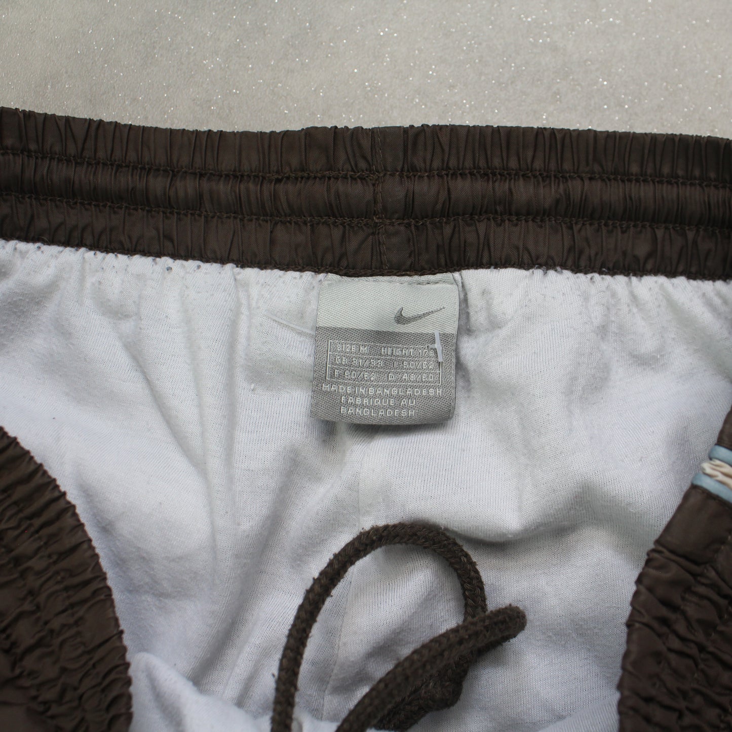 SUPER RARE 2000s Nike Trackpants Brown - (M)