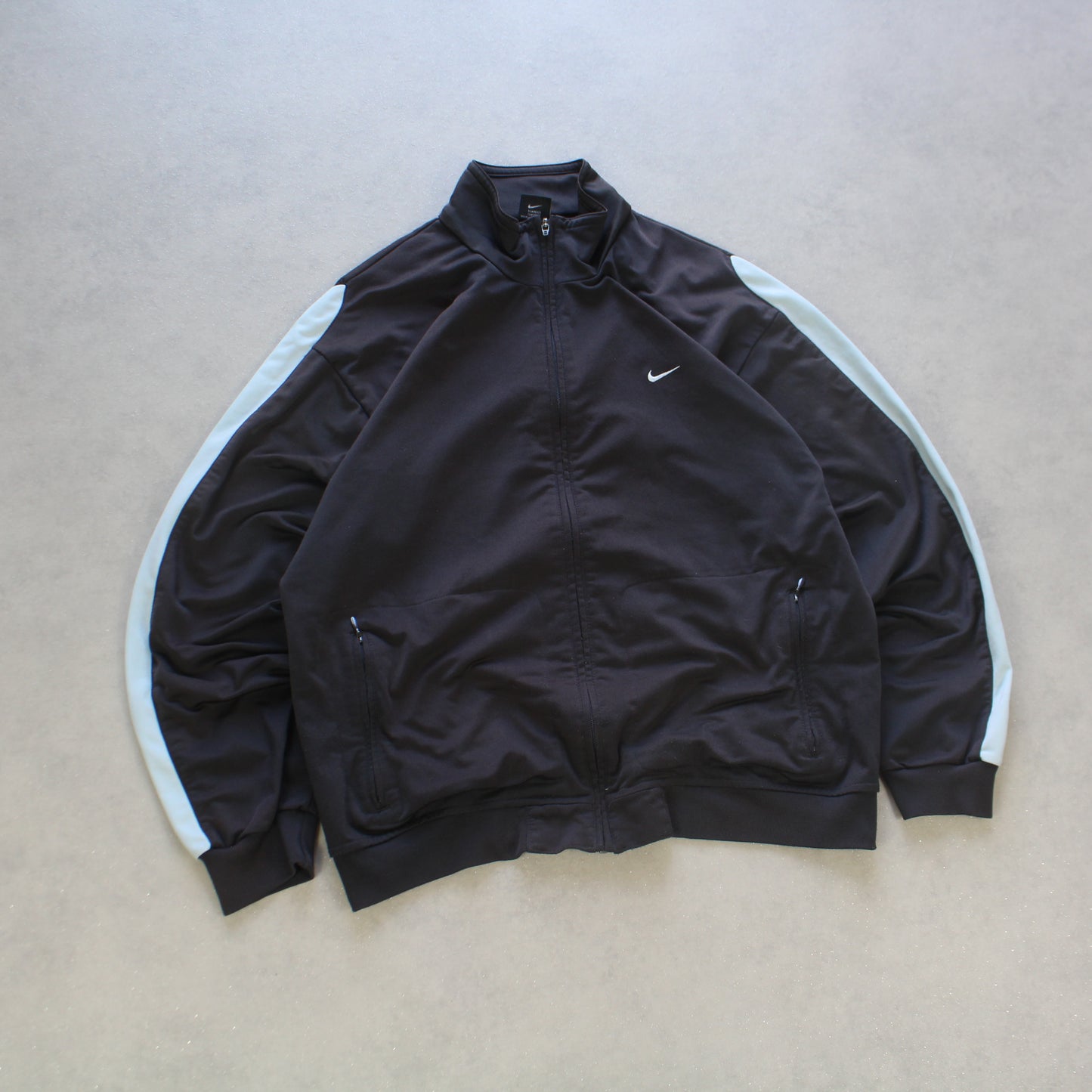 RARE 2000s Nike Athletic Track Jacket Black - (L)