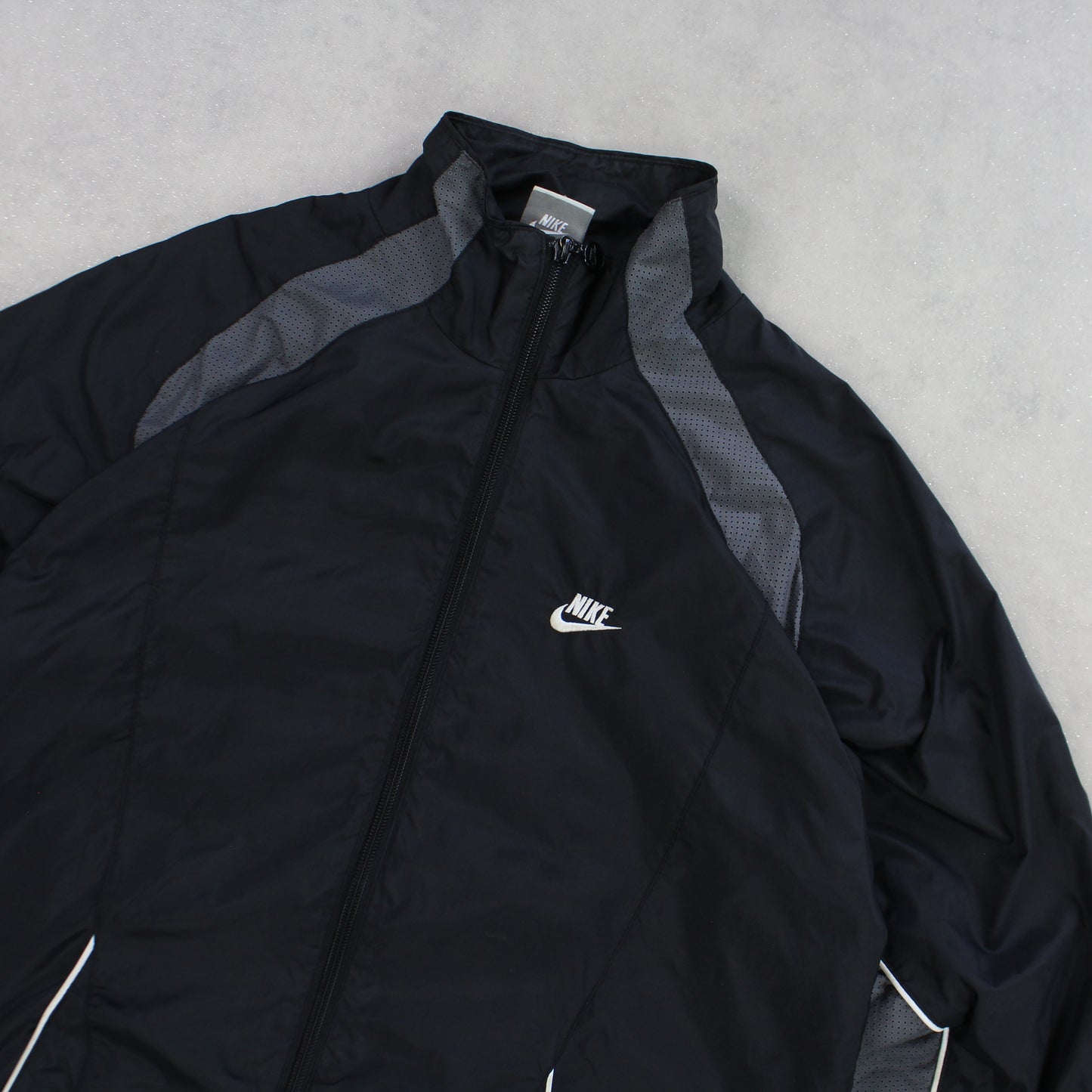 RARE 00s Nike Track Jacket Black - (S)