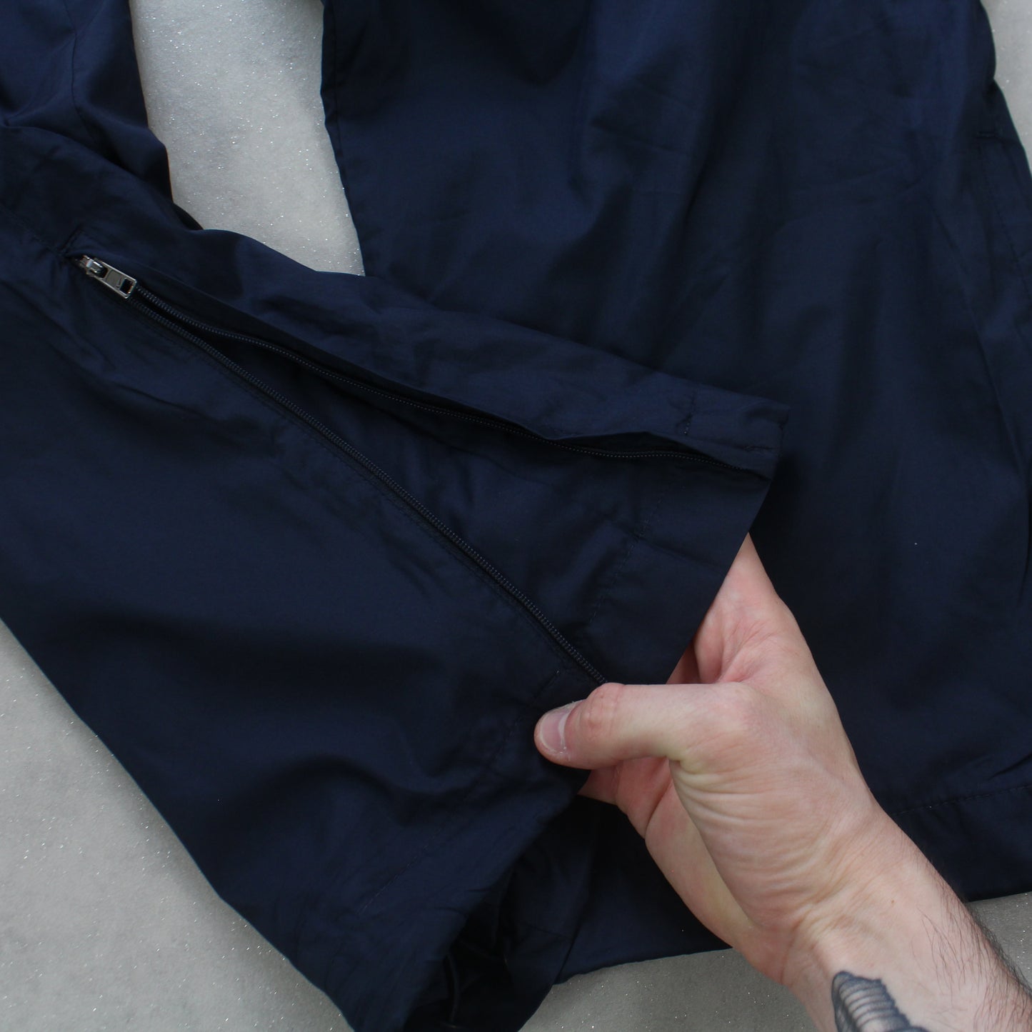 SELTENE Baggy-Trainingshose von Nike aus den 2000ern, Marineblau – (L)