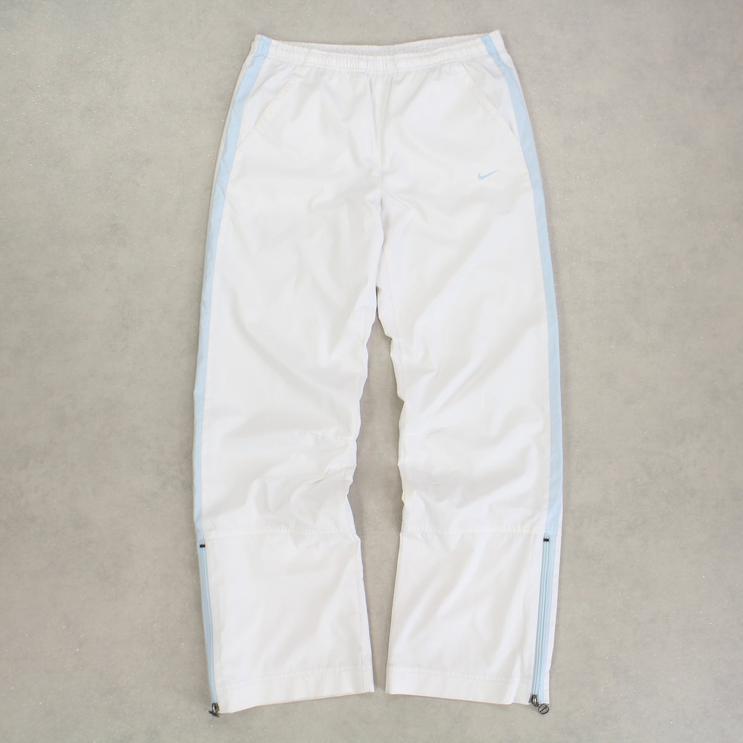 RARE 2000s Nike Trackpants White - (S)