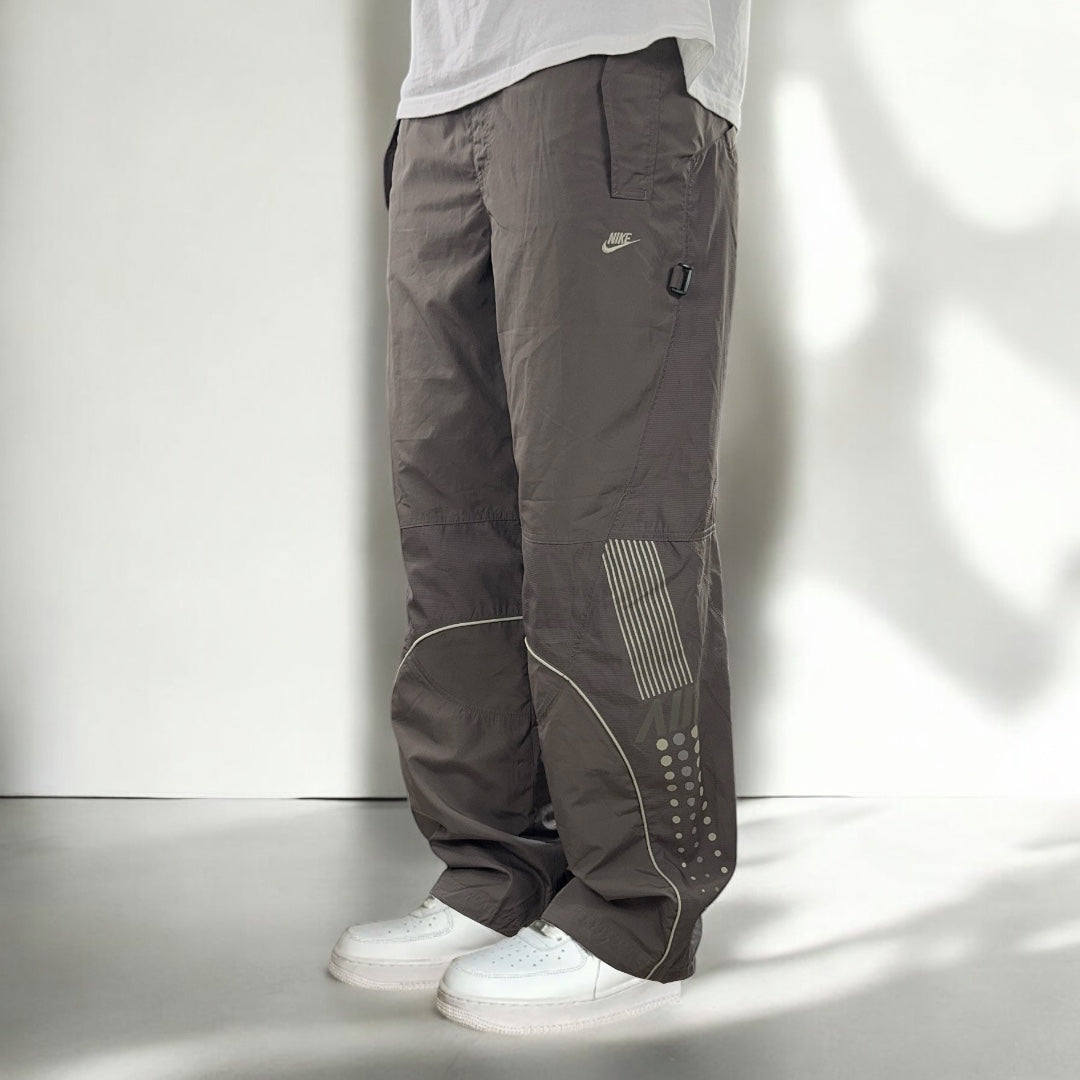 SUPER RARE 00s Nike Air Trackpants Light Brown - (M)