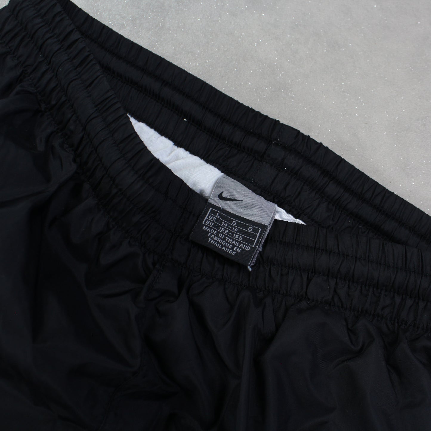 SUPER RARE 00s Nike Trackpants Black - (XS)