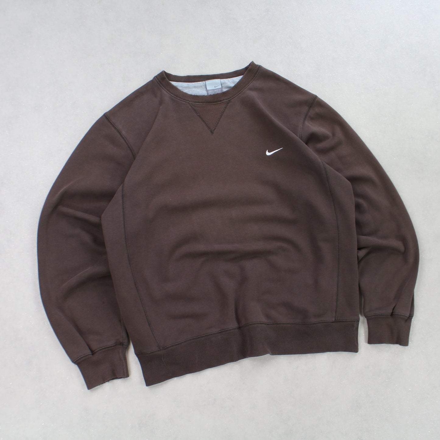 SUPER RARE 2000s Nike Sweatshirt Brown - (M)