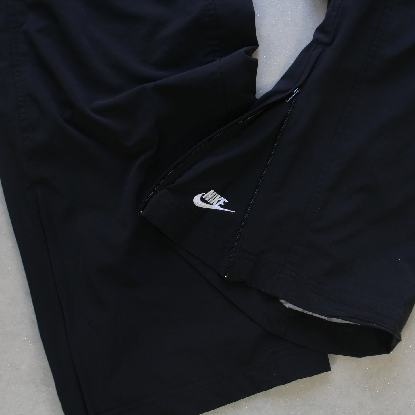 RARE 2000s Baggy Nike Trackpants Grey - (XL)