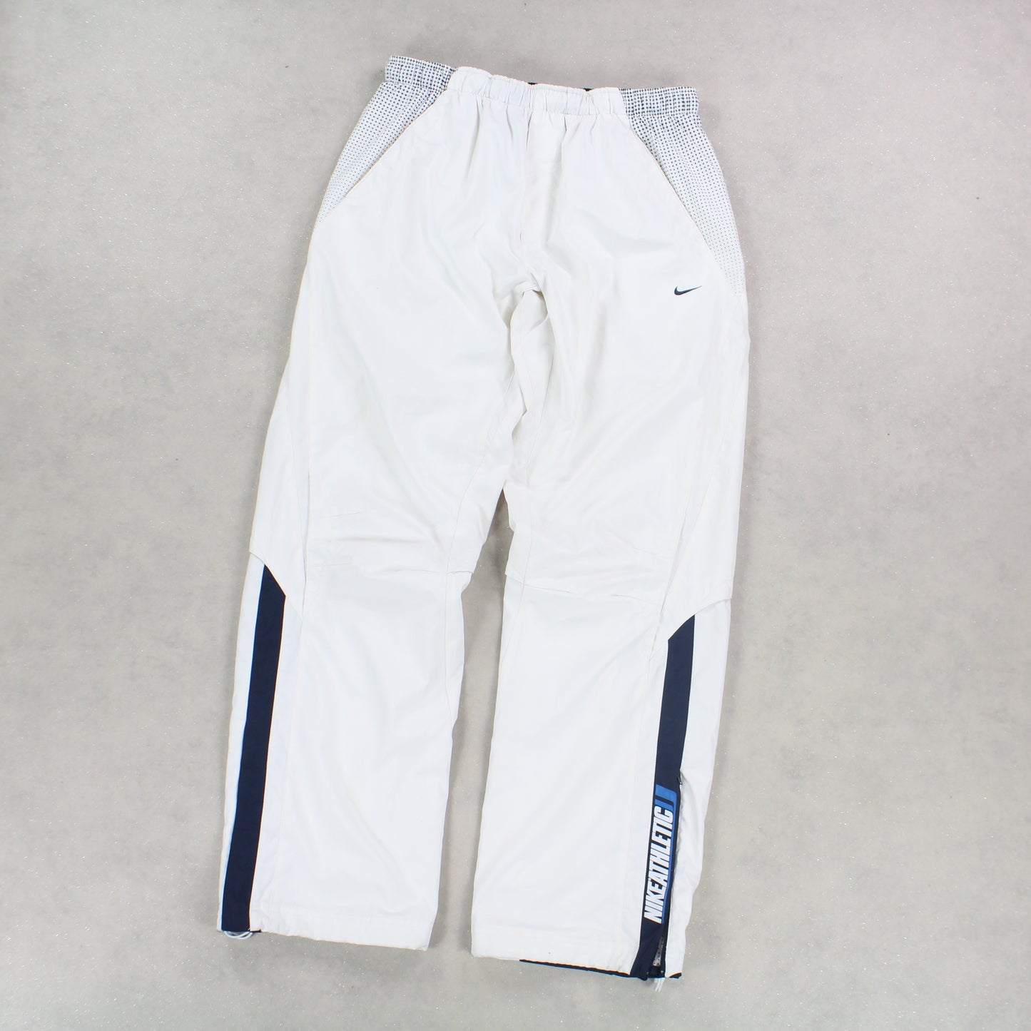 SUPER RARE 2000s Nike Athletic Trackpants White - (L)