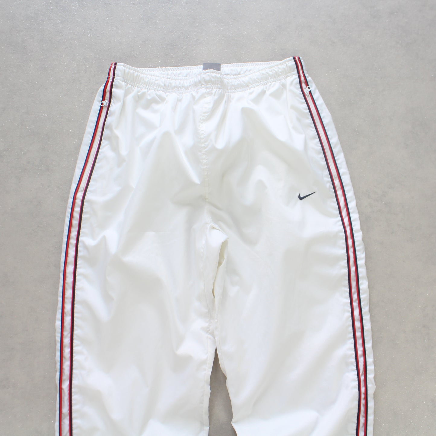 SUPER RARE 2000s Nike Trackpants White - (M)