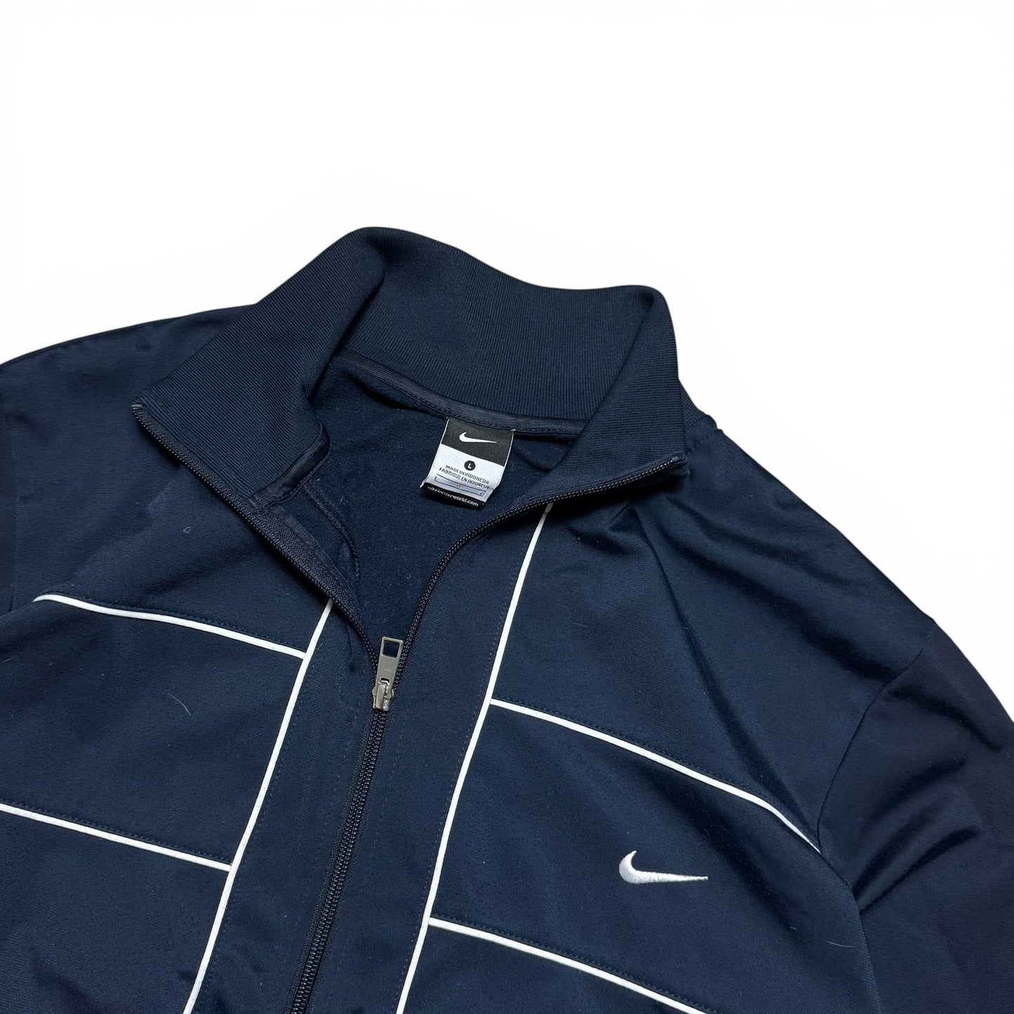 RARE 2000s Nike Track Jacket Navy - (L)