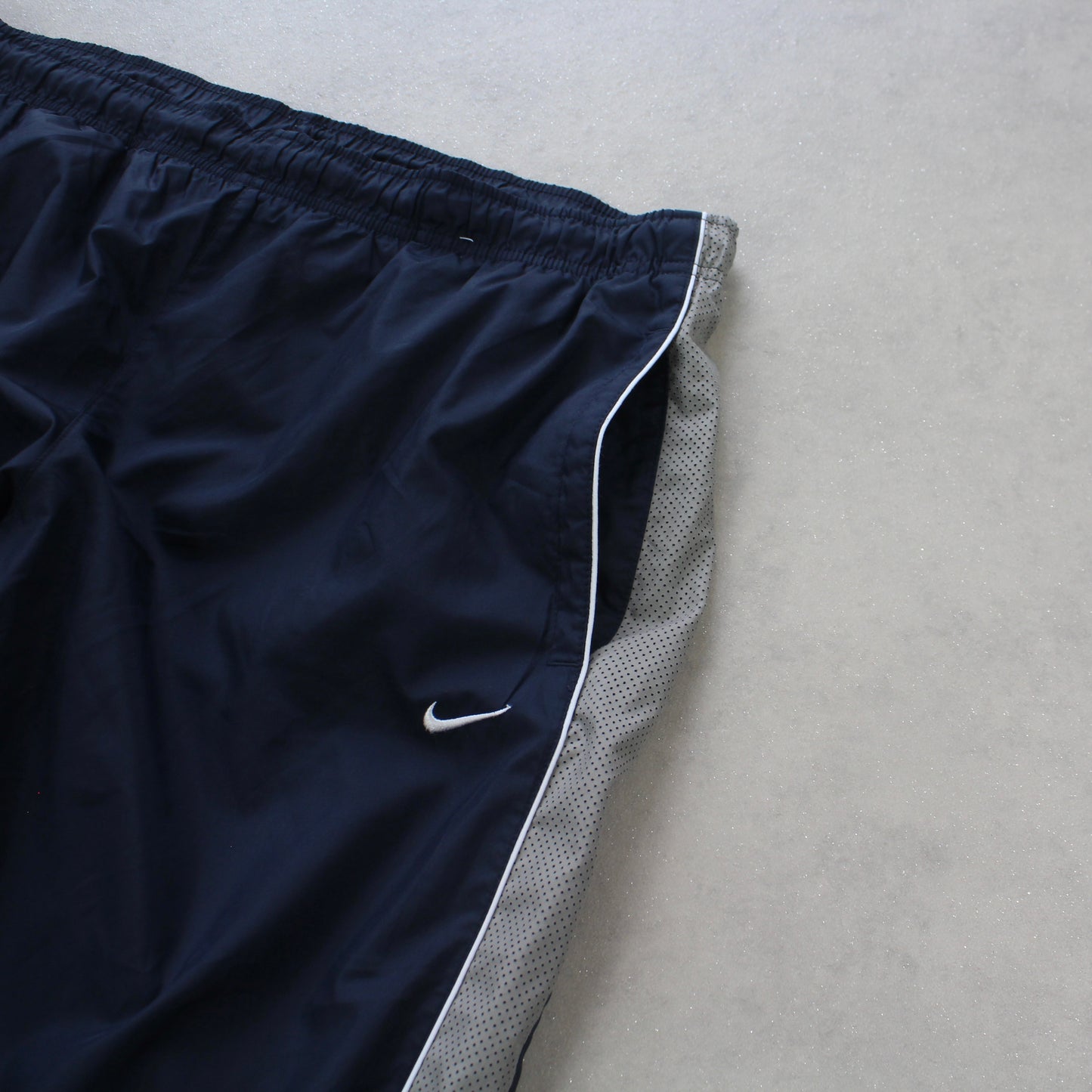 SELTENE Baggy-Trainingshose von Nike aus den 2000ern, Marineblau – (L)
