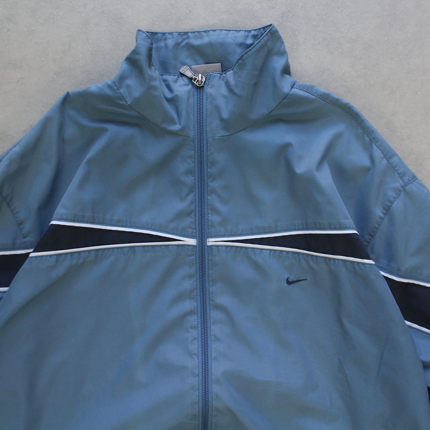 RARE 2000s Nike Track Jacket Blue - (M)