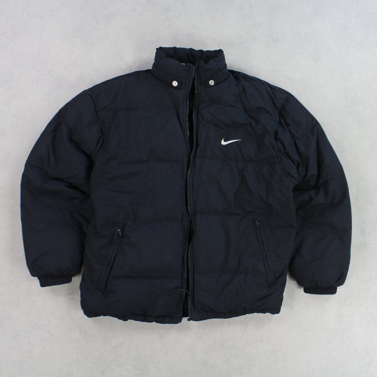 SUPER RARE 1990s Nike Puffer Jacket Black - (S)