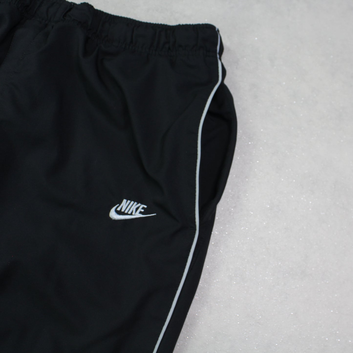 RARE 2000s Baggy Nike Trackpants Black - (L)