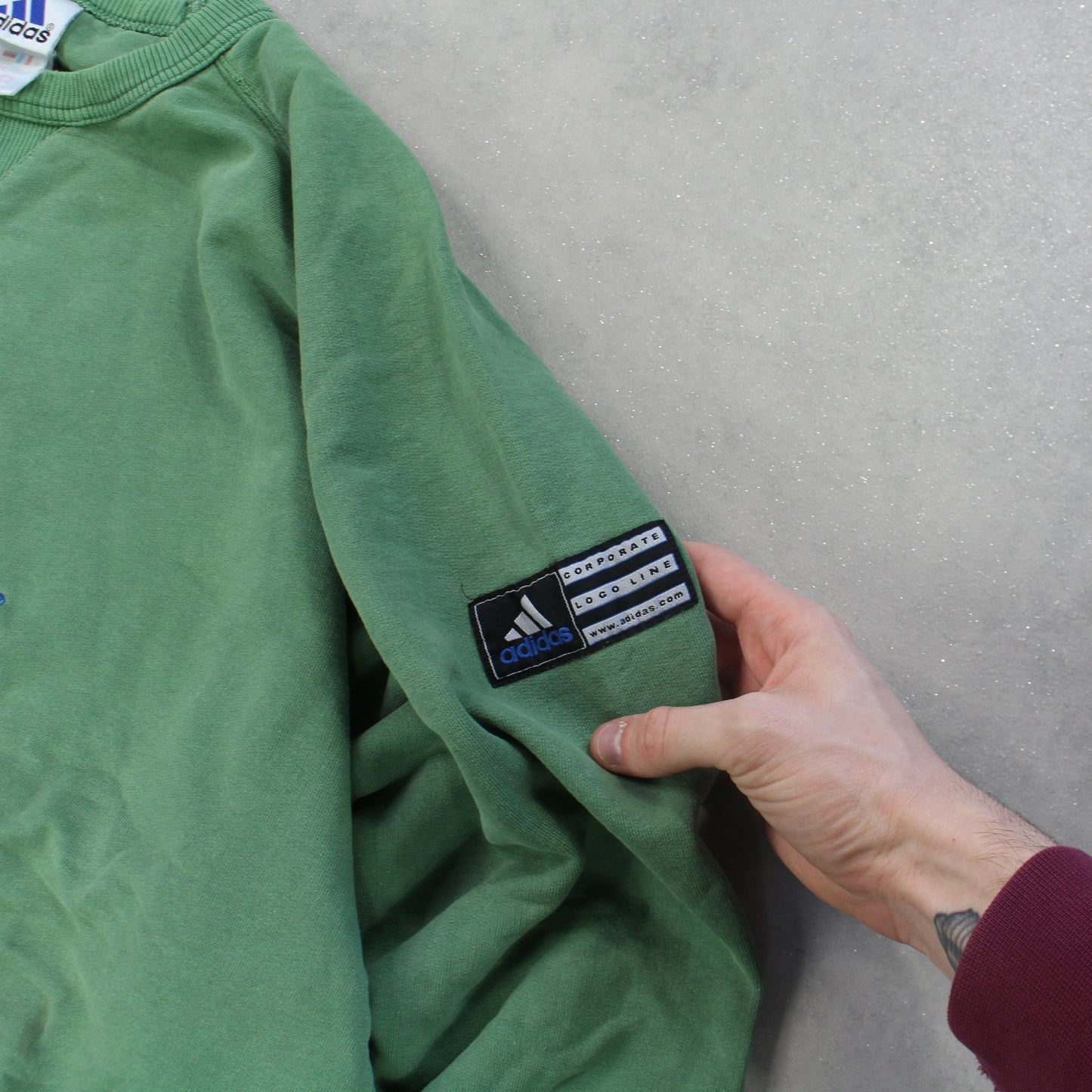 SELTENES 90er Adidas Sweatshirt Grün - (XL)