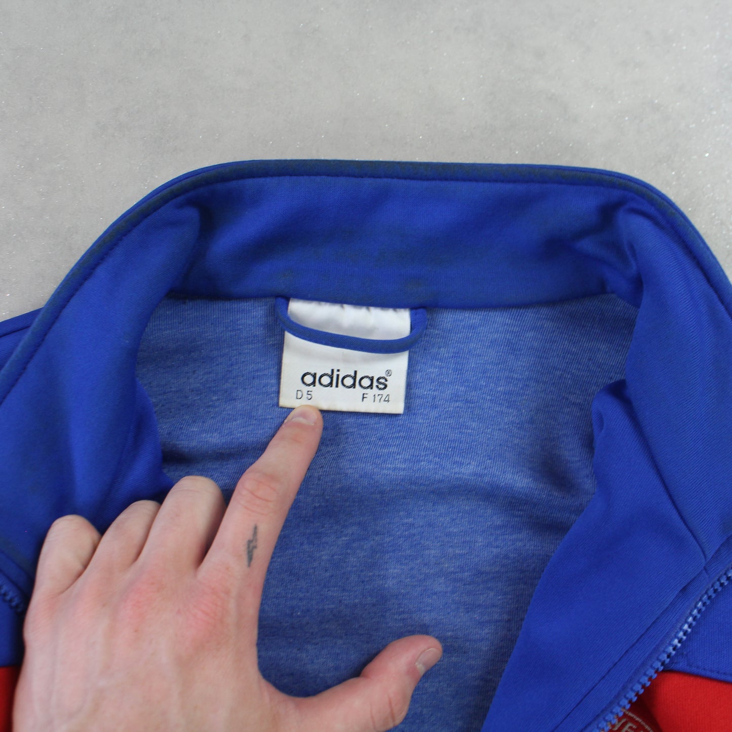 SUPER RARE 1990s Adidas Bayern Zip Up Jacket - (L)