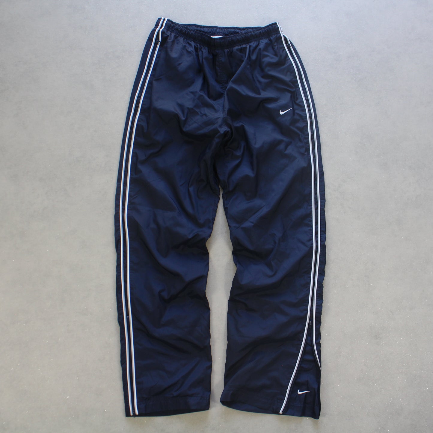SUPER RARE 2000s Baggy Nike Trackpants Navy - (M)
