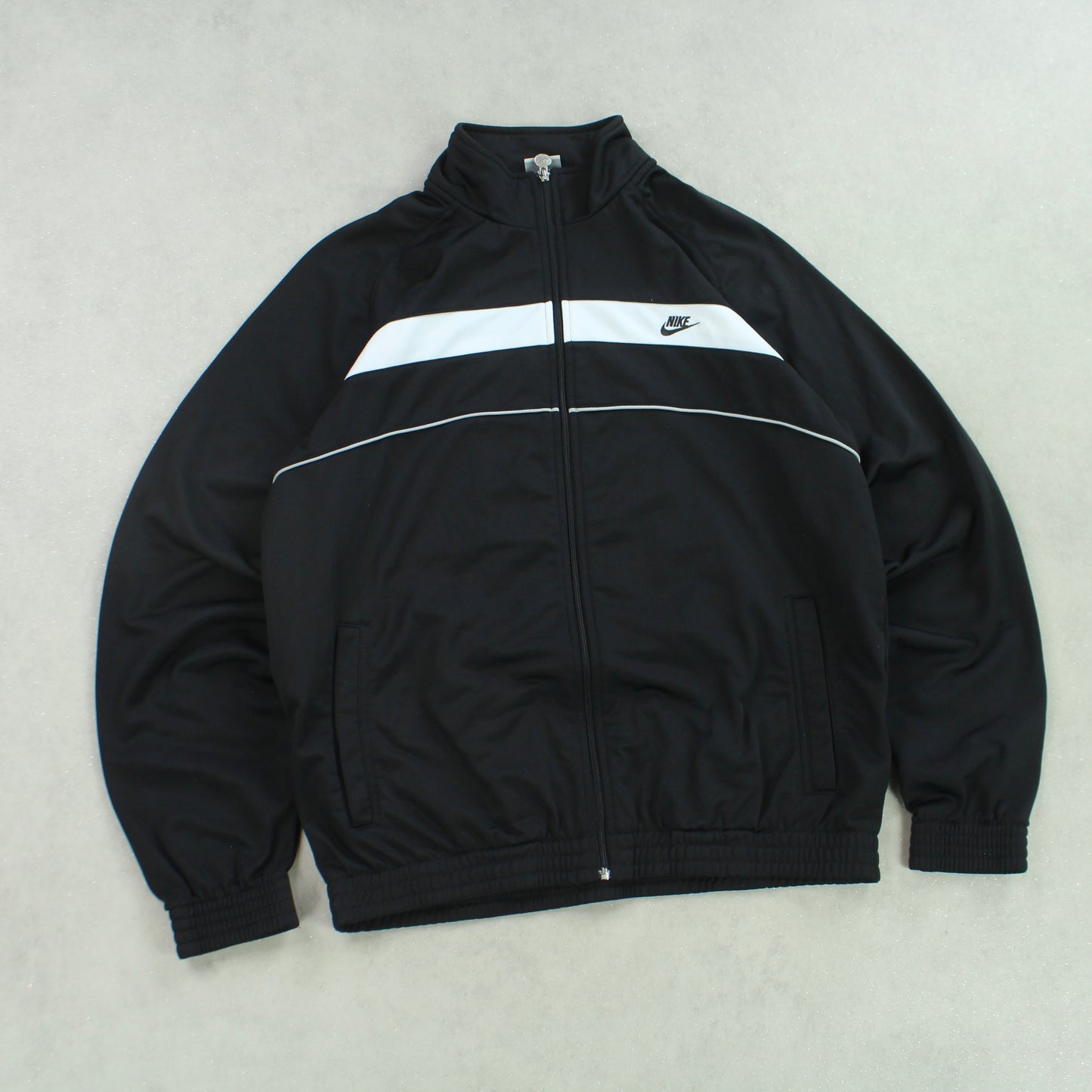 RARE 00s Nike Track Jacket Black - (S)