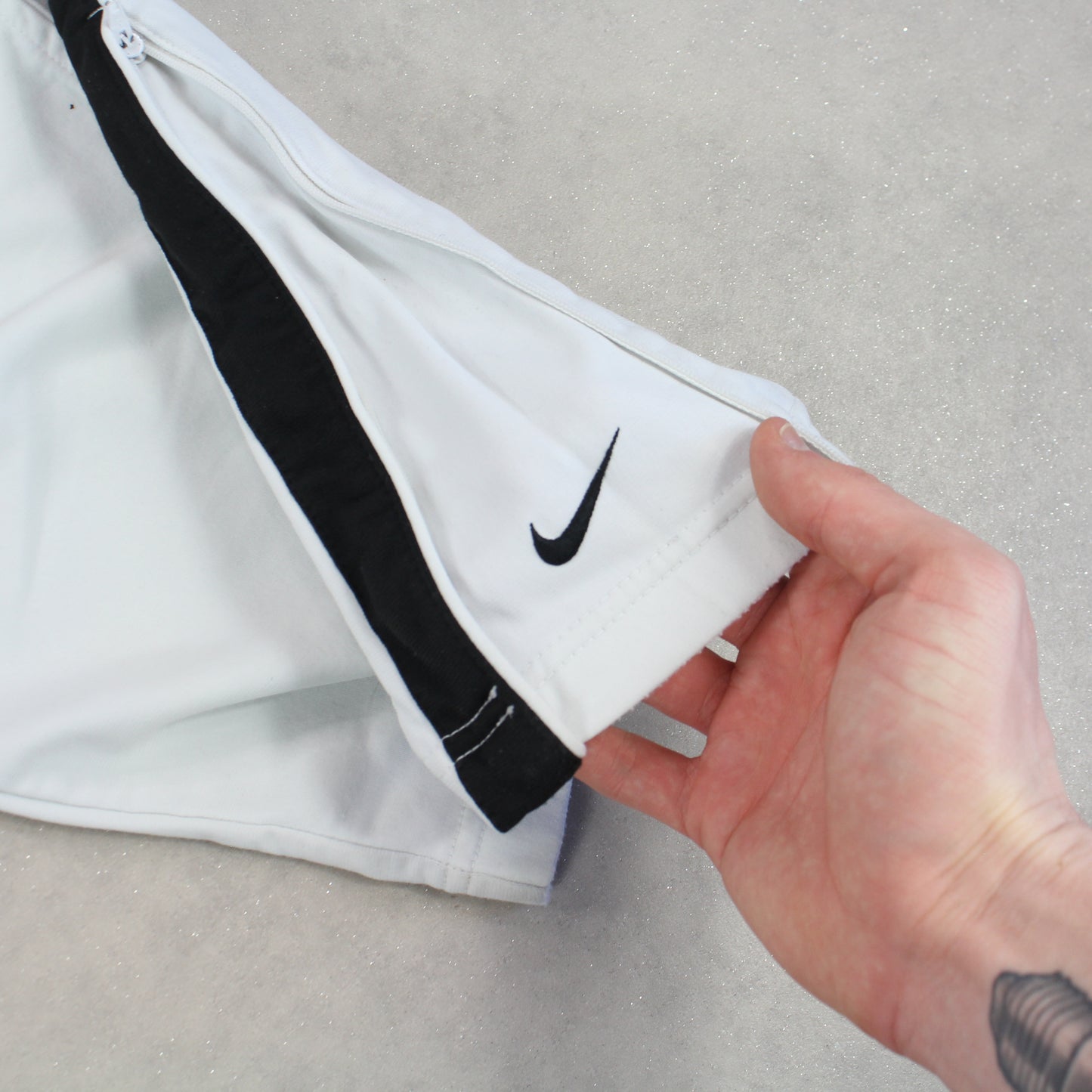 SUPER RARE 2000s Nike Trackpants Grey - (M)