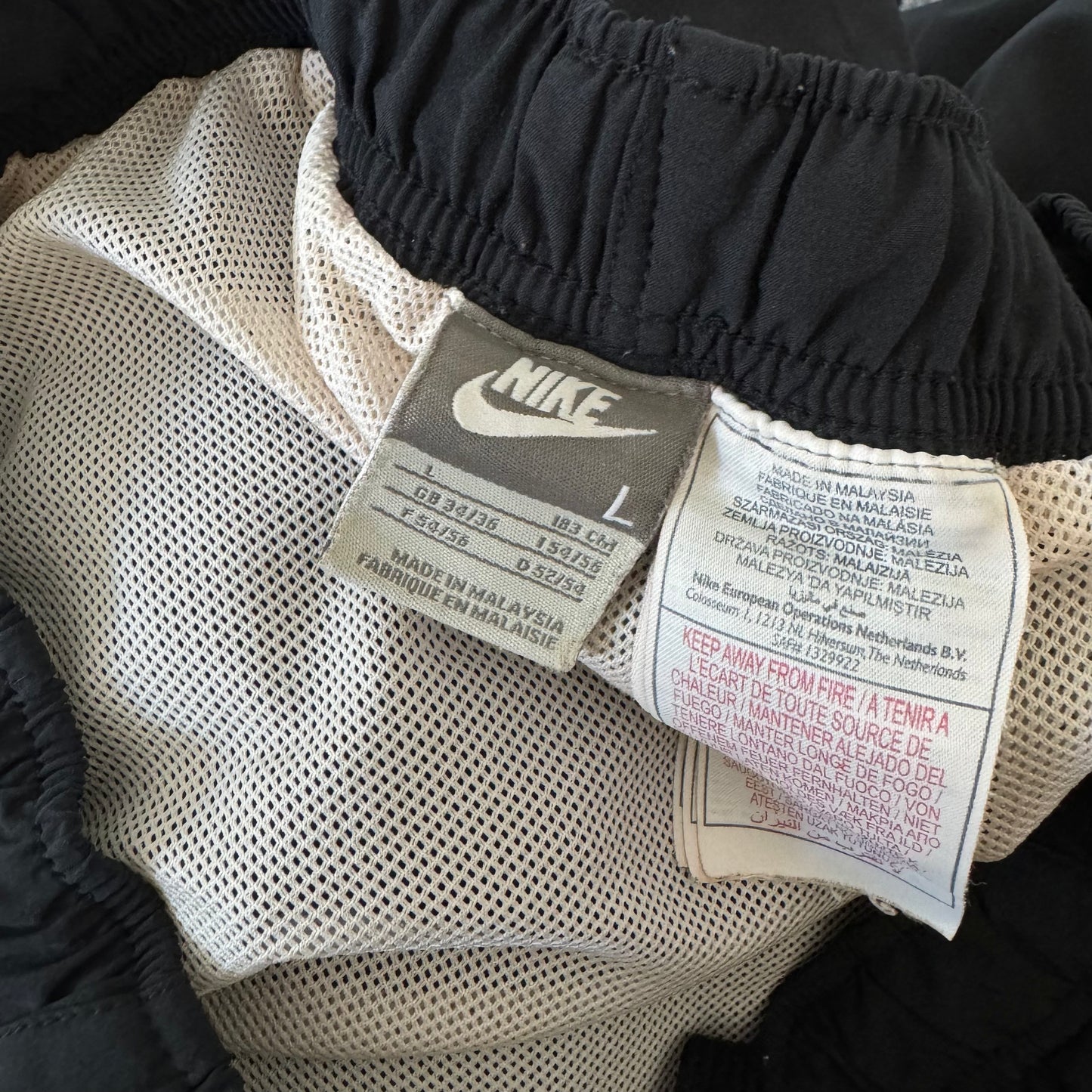 SUPER RARE 2000s Nike Trackpants Grey - (L)