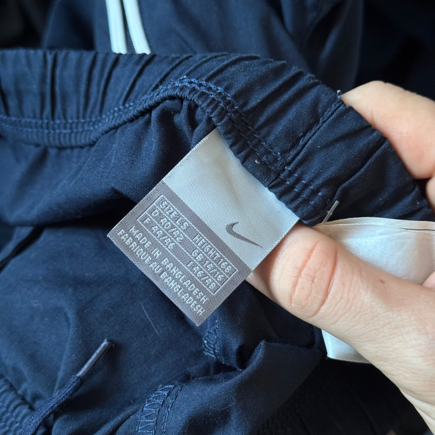 SUPER RARE 2000s Baggy Nike Trackpants Navy - (M)