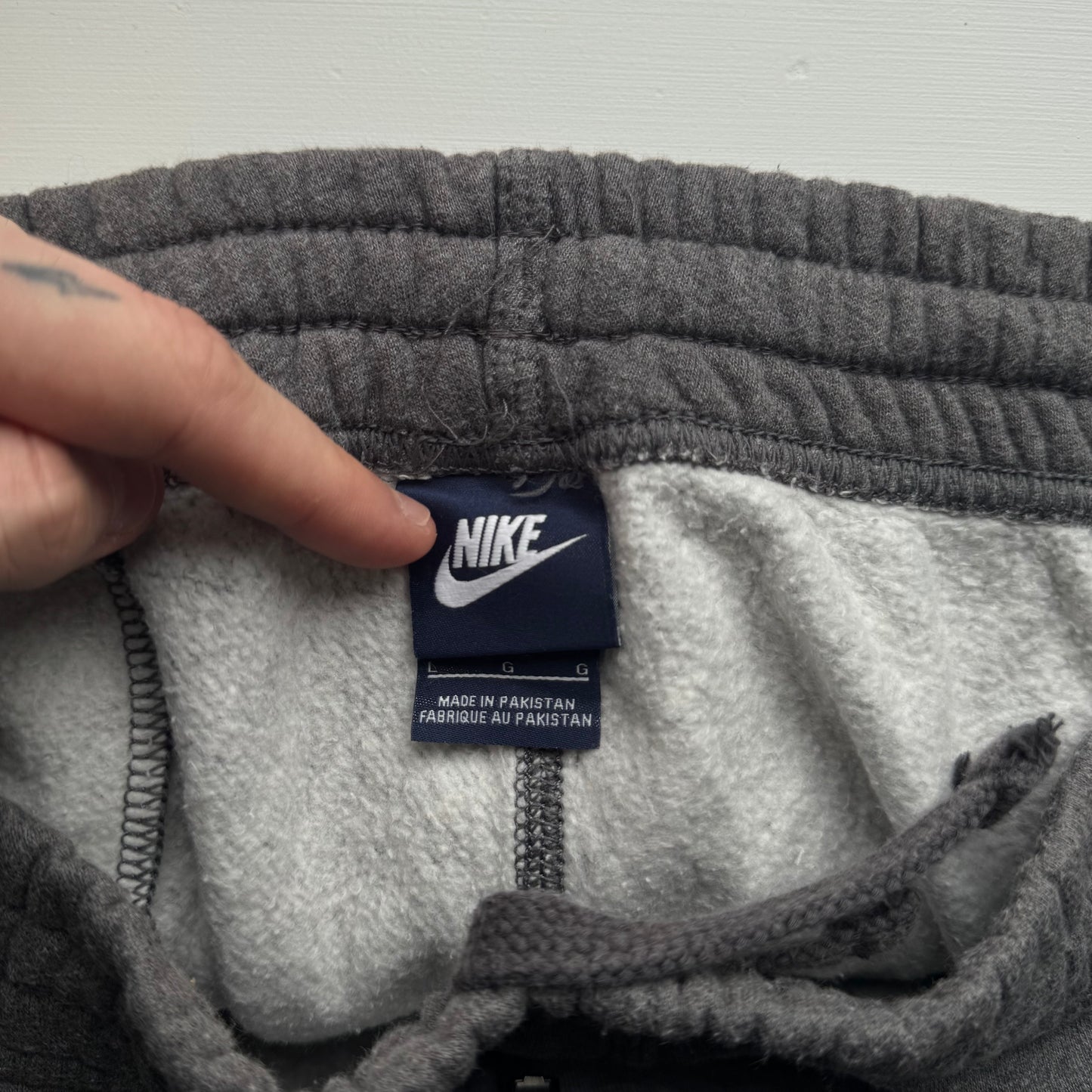 RARE 2000s Baggy Nike Joggers Grey - (L)