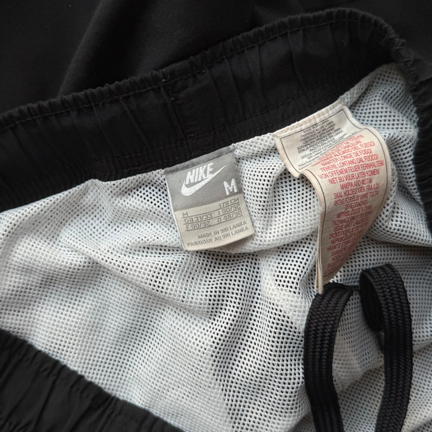 SUPER RARE 2000s Nike Trackpants Black - (M)