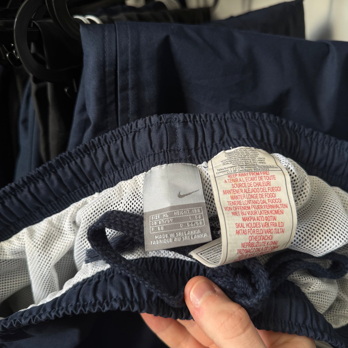 RARE 2000s Nike Trackpants Navy - (XL)