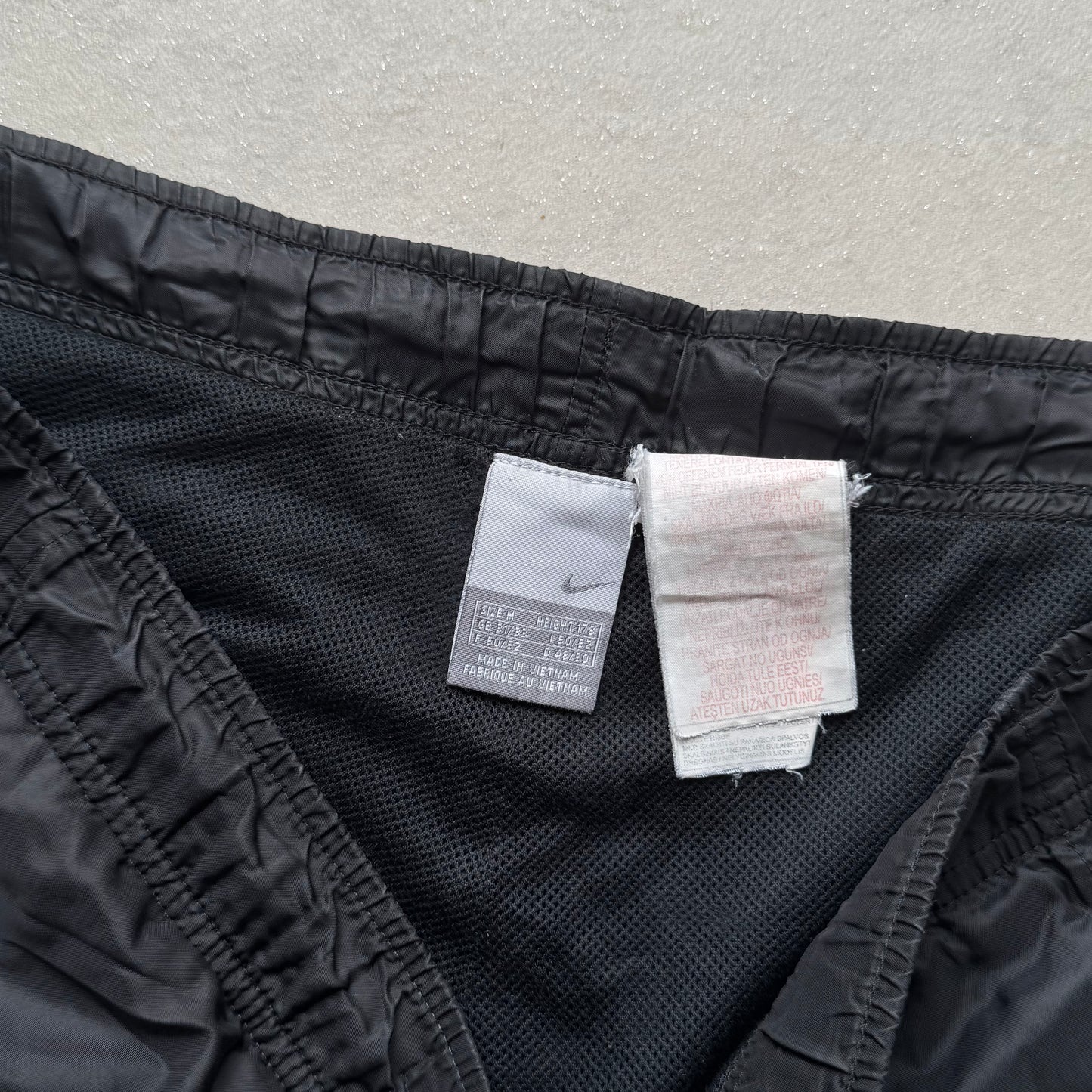 SUPER RARE 2000s Baggy Nike Trackpants Black - (M)