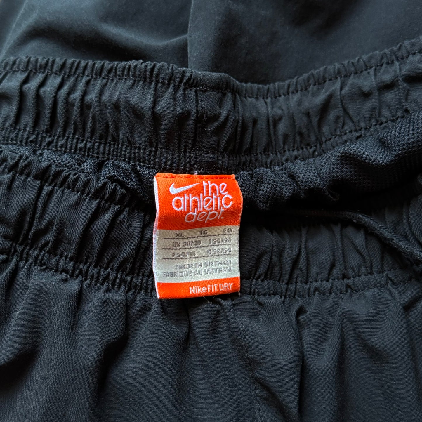 RARE 2000s Baggy Nike Trackpants Black - (XL)