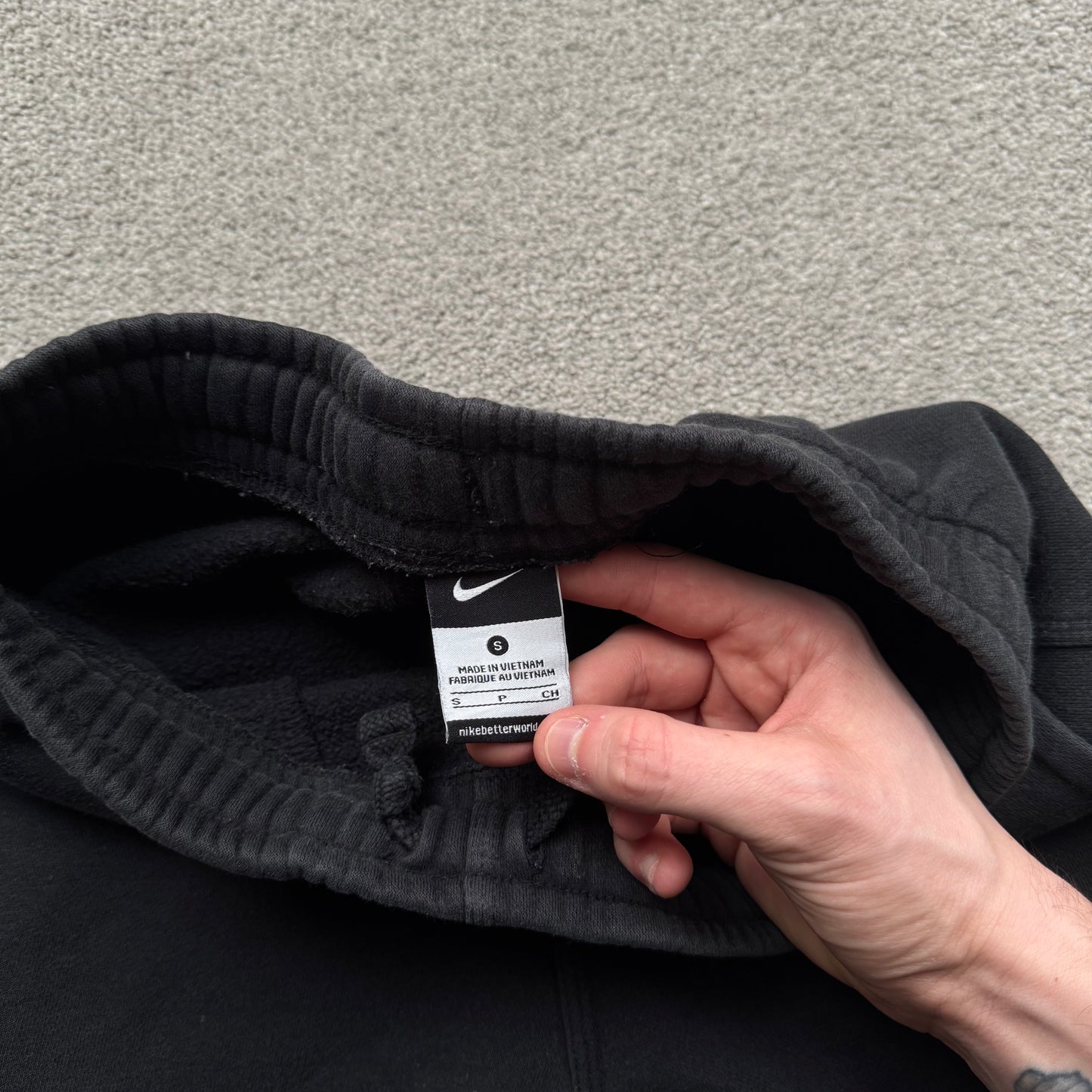 RARE 2000s Nike Open Leg Joggers Black - (S)