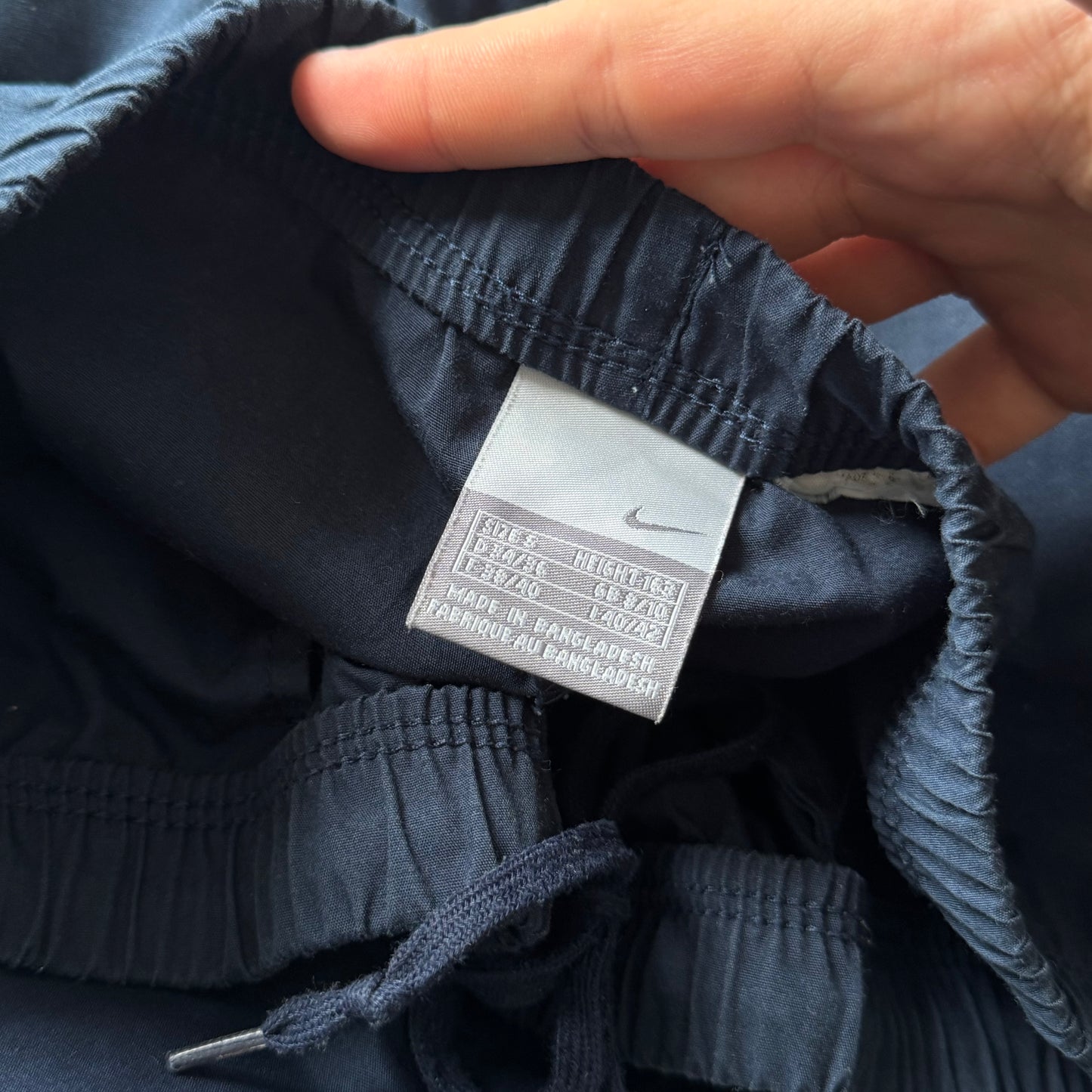 SUPER RARE 2000s Baggy Nike Trackpants Navy - (S)