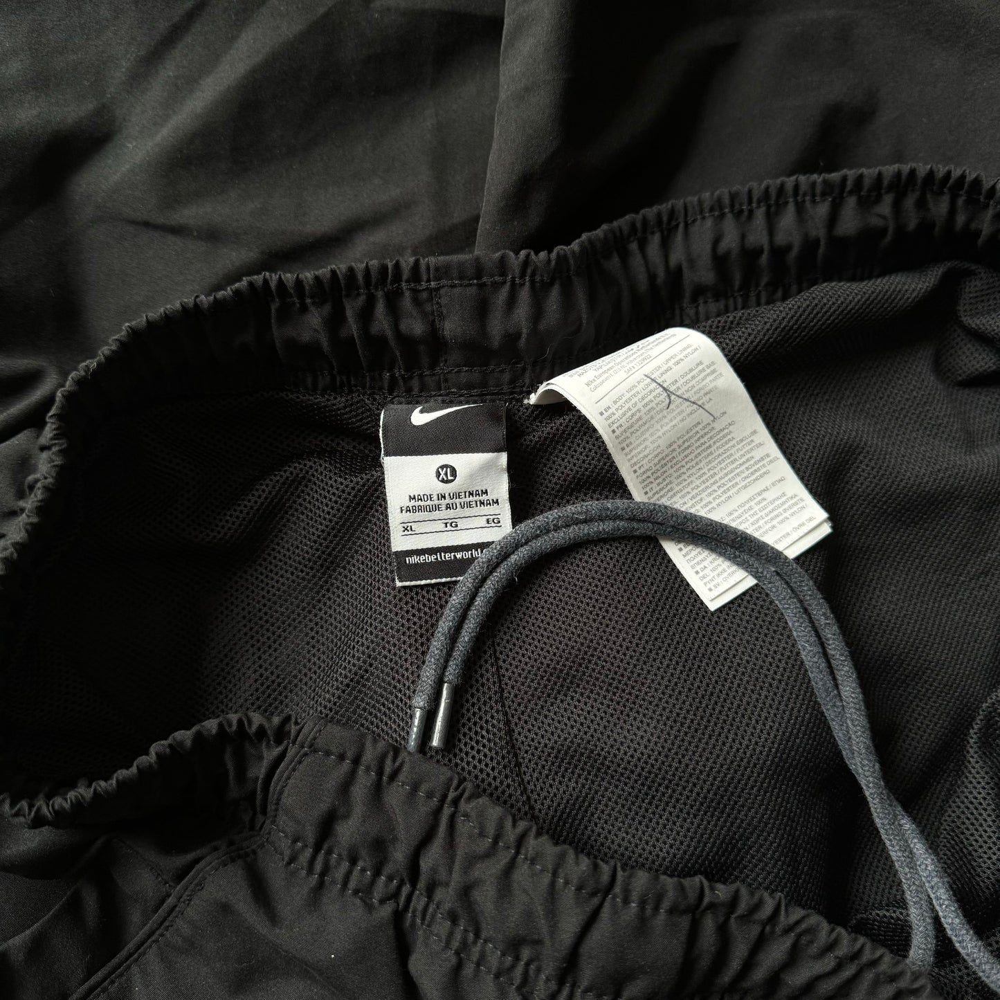 RARE 2000s Nike Trackpants Black - (L)