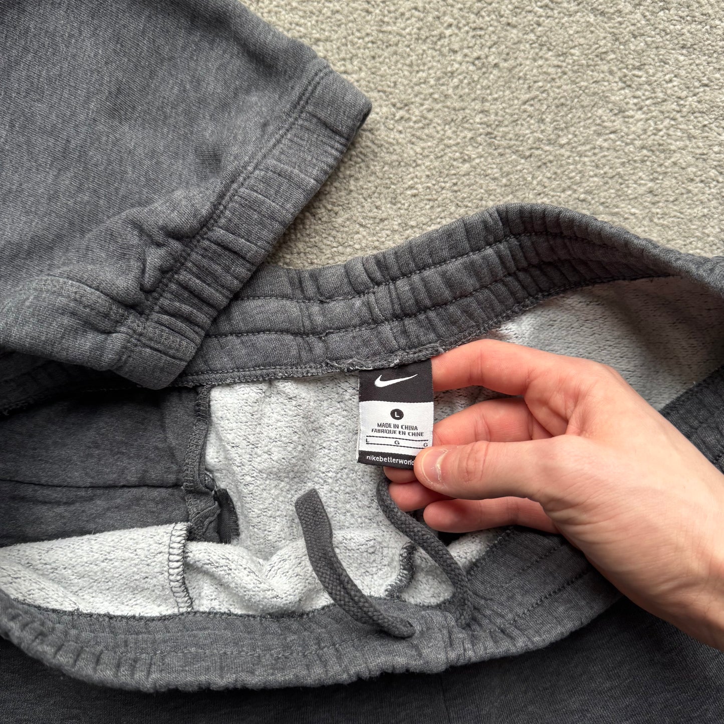 RARE 2000s Nike Joggers Grey - (M)