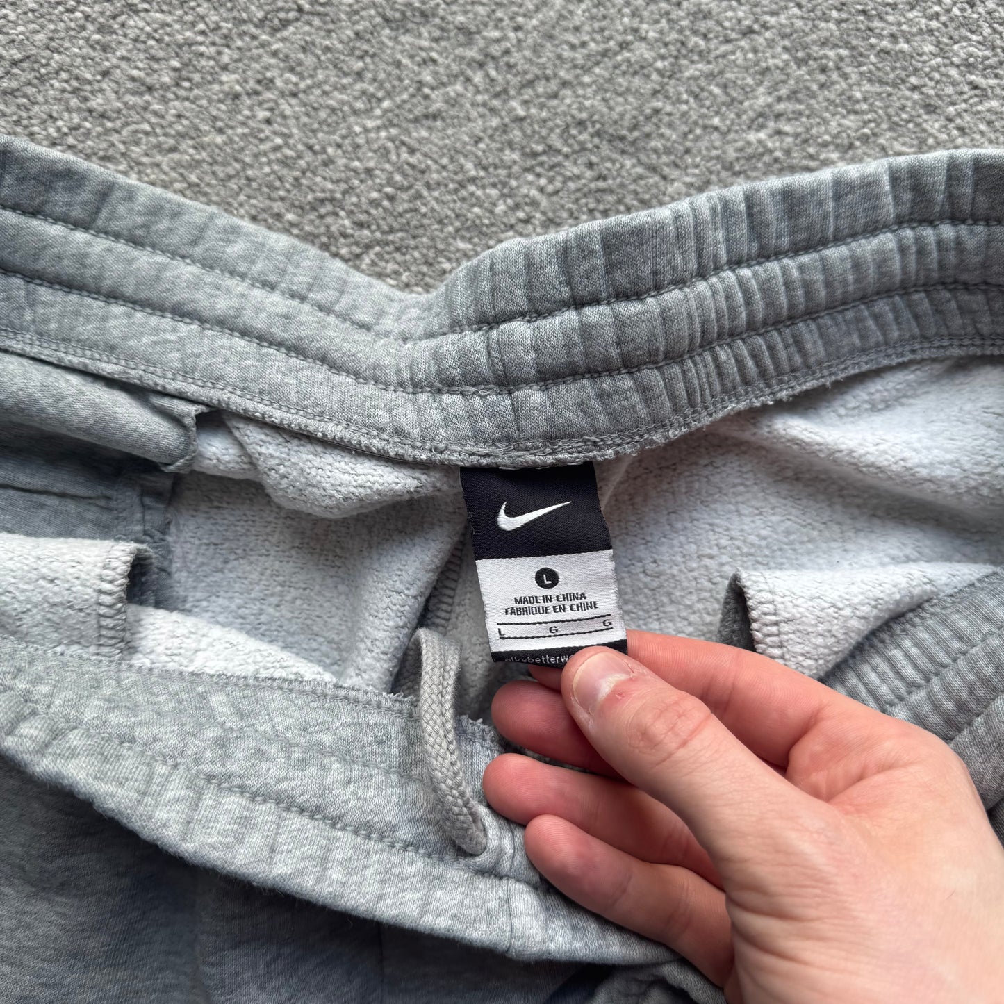 RARE 2000s Nike Joggers Grey - (L)