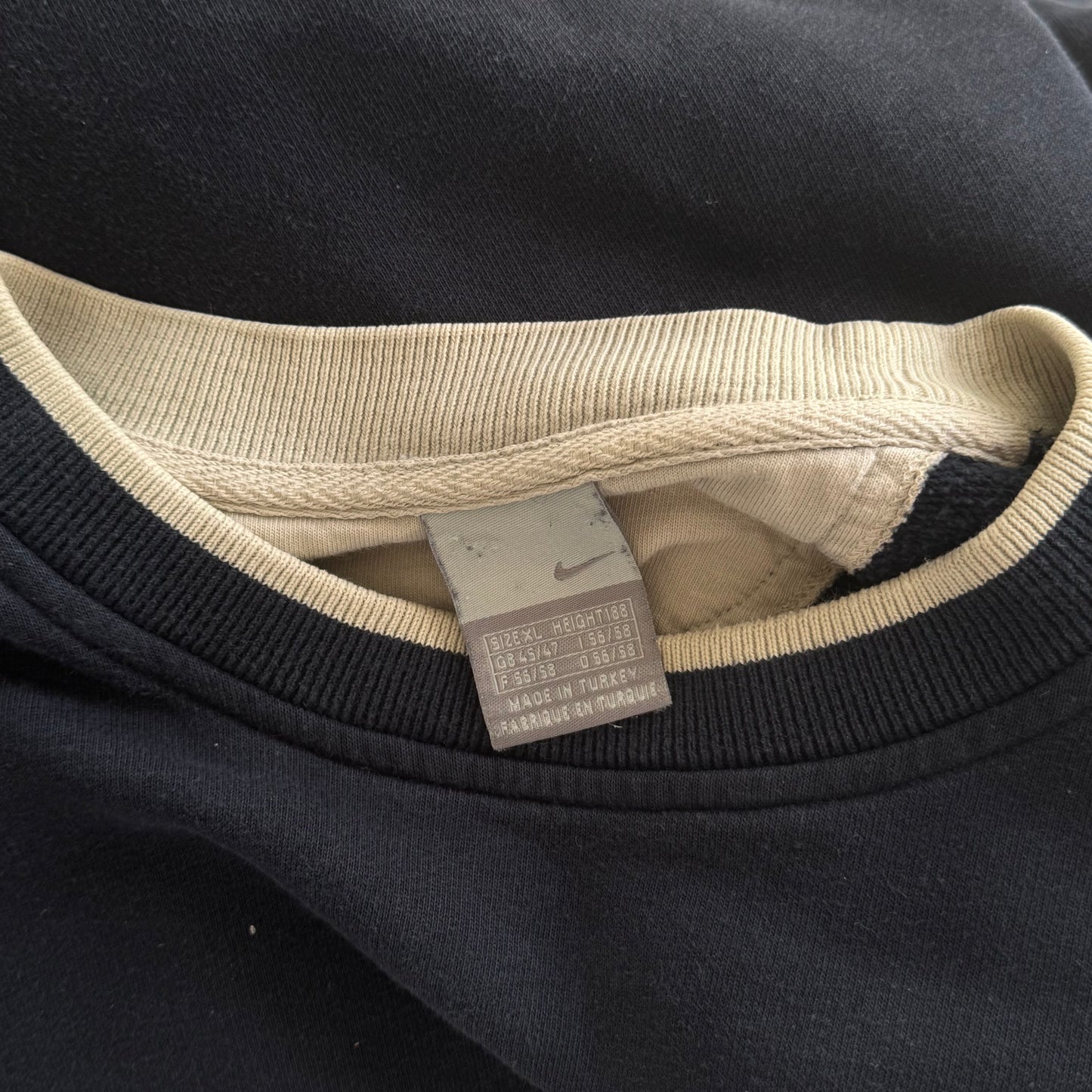 RARE 2000s Heavyweight Nike Sweatshirt Navy - (XL)