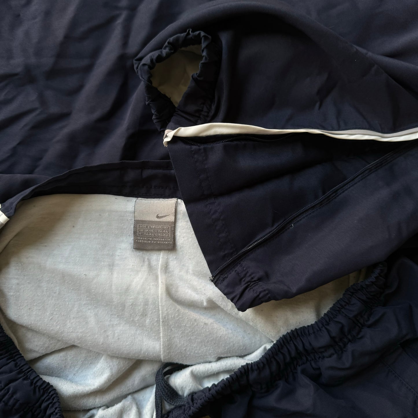RARE 2000s Nike Trackpants Navy - (L)