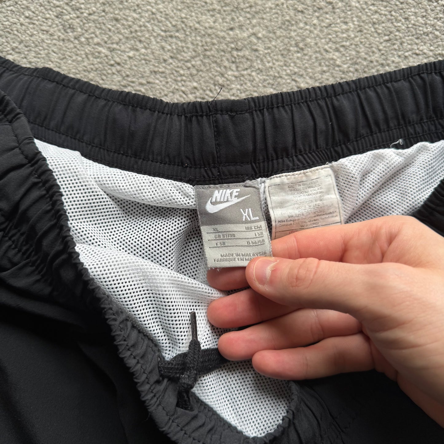 SUPER RARE 2000s Nike Trackpants Grey - (L)