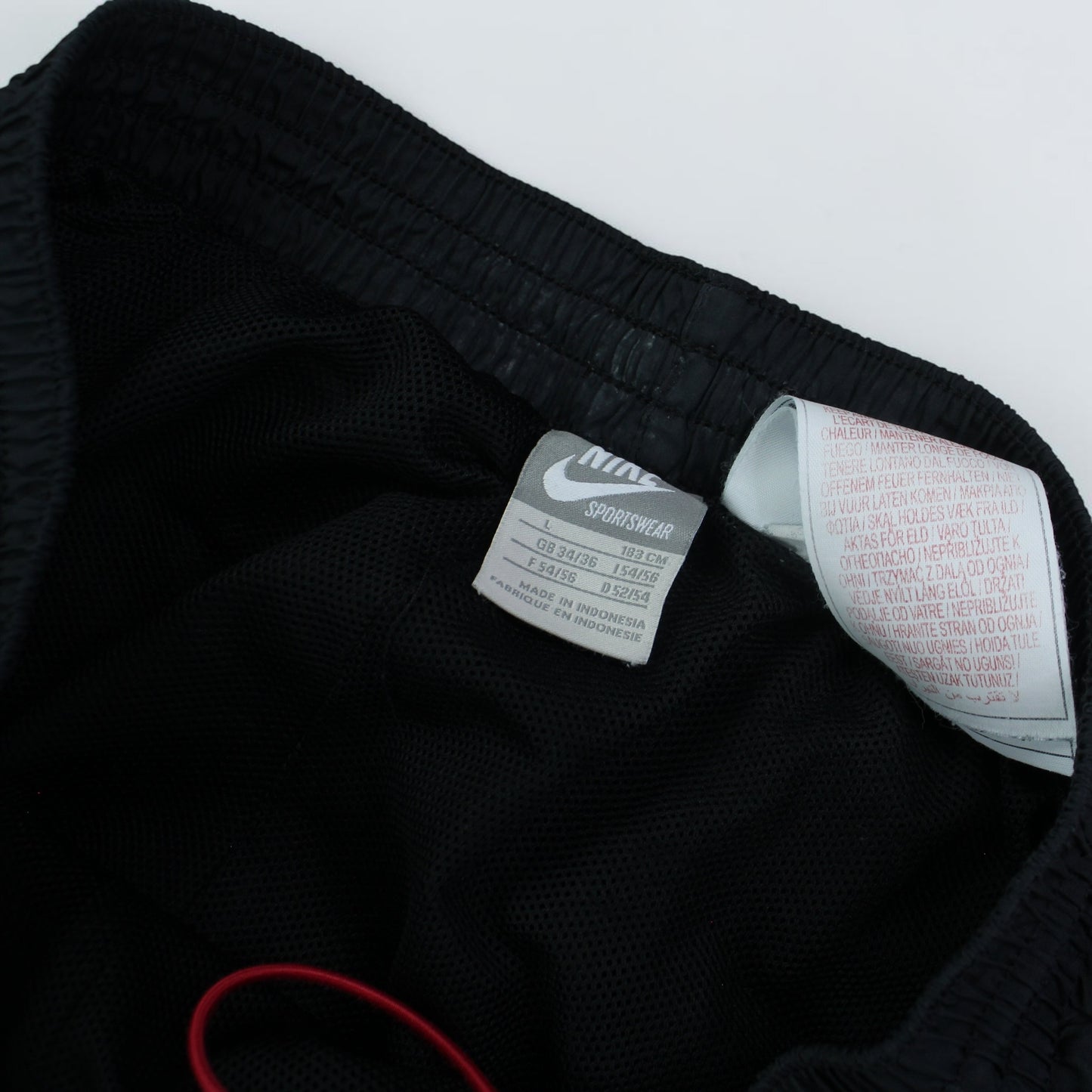 SELTENE Nike Air Trainingshose aus den 2000ern, Schwarz – (M)