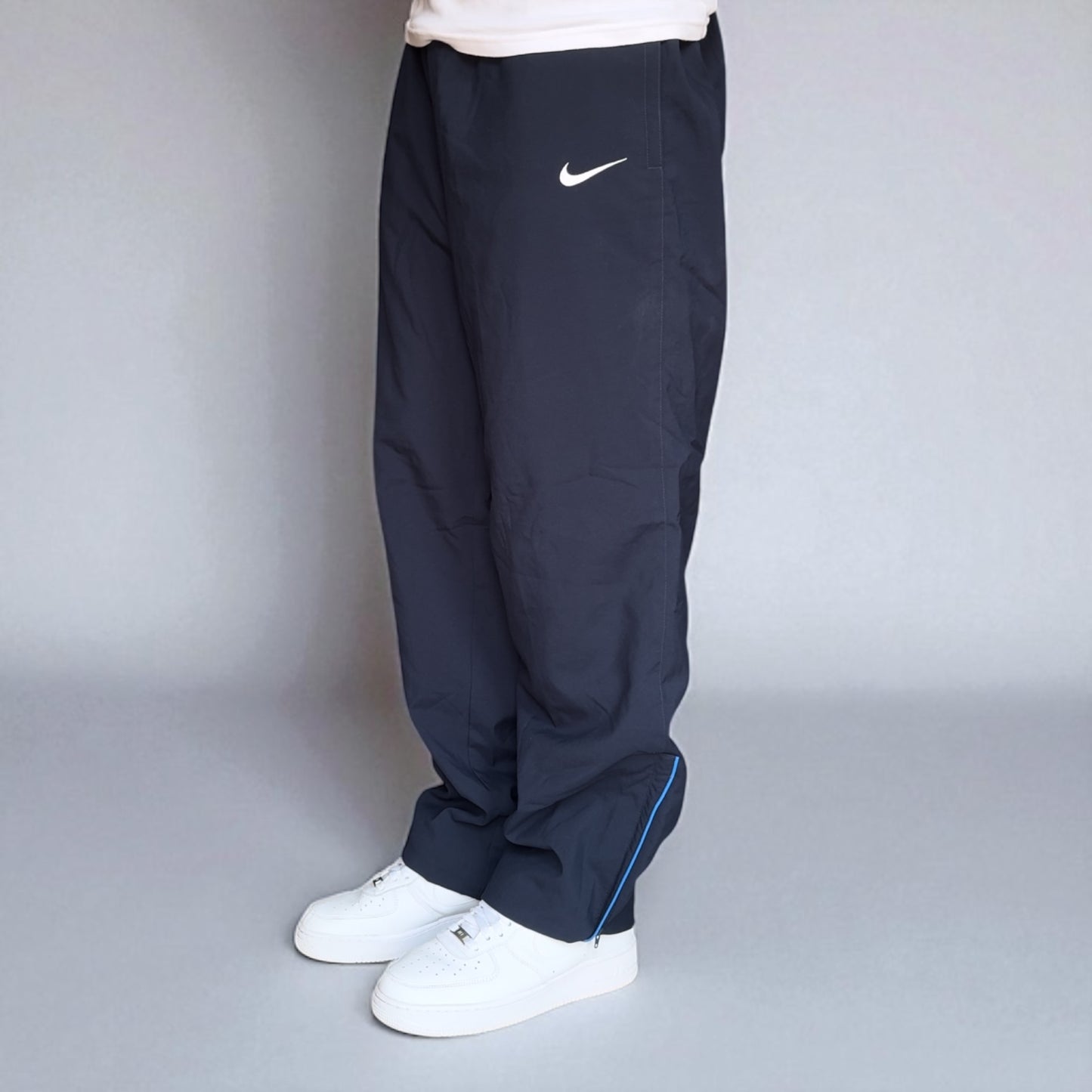 RARE 2000s Nike Trackpants Navy - (L)