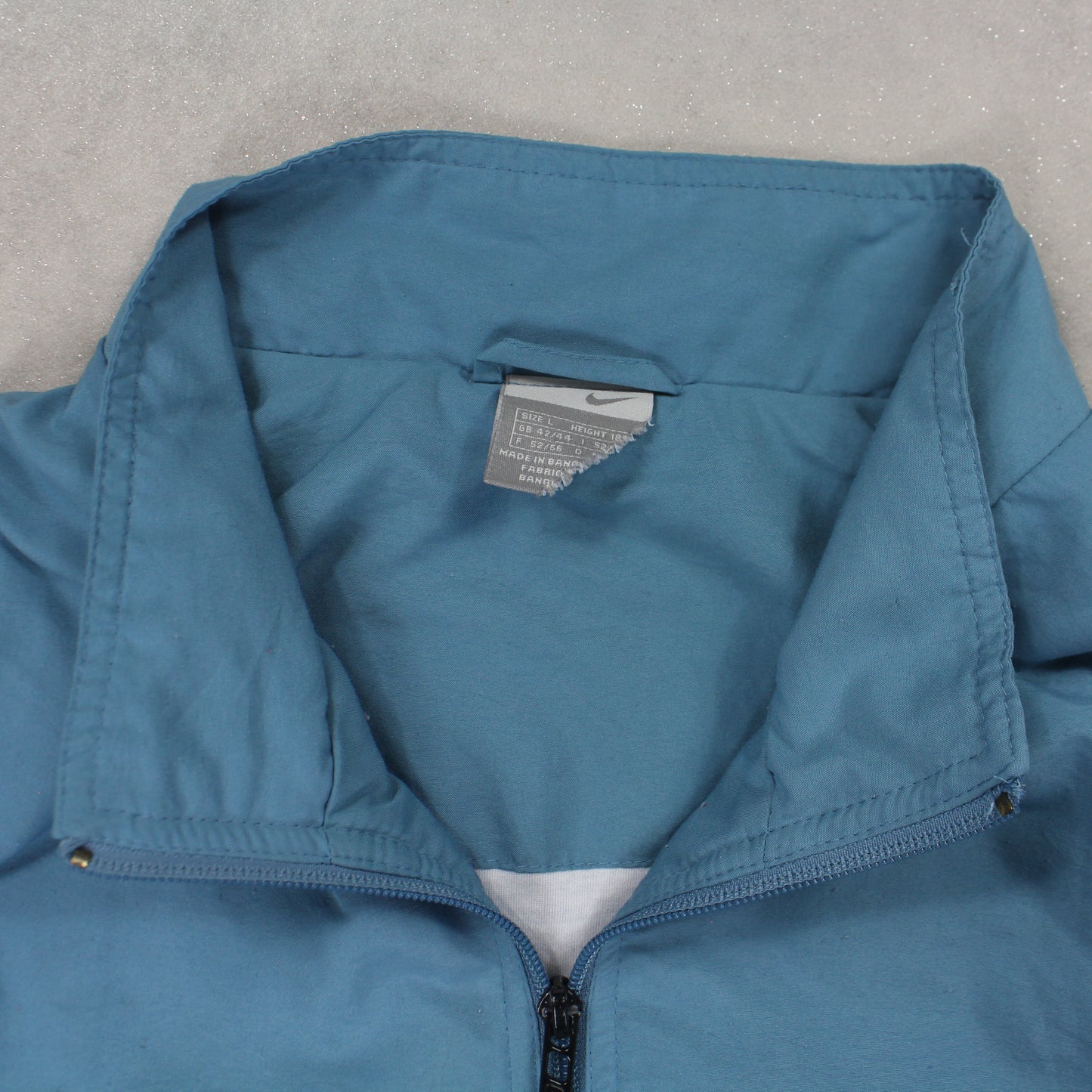 RARE 2000s Nike Track Jacket Blue - (L)