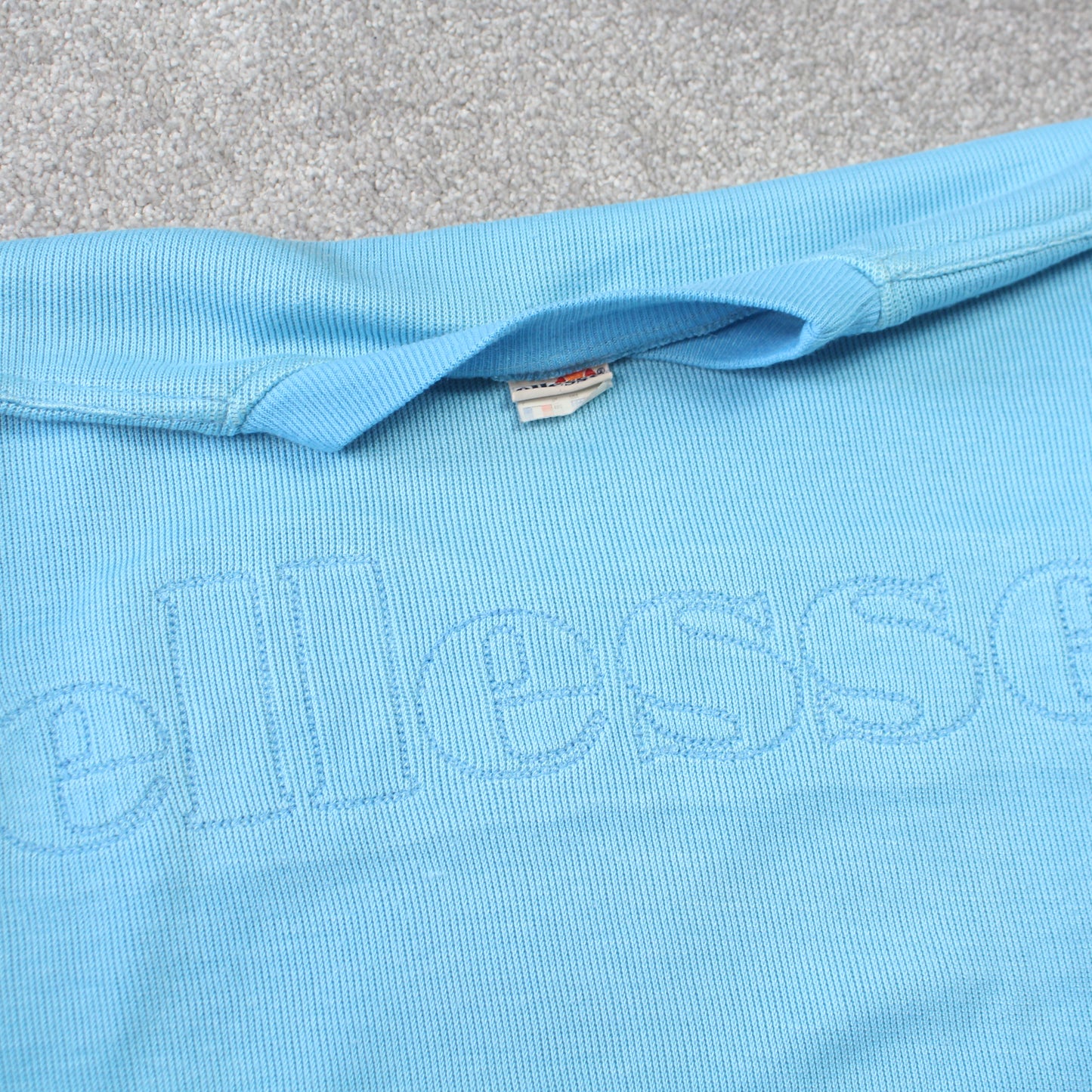 RARE 1980s Ellesse Sweatshirt Blue - (S)